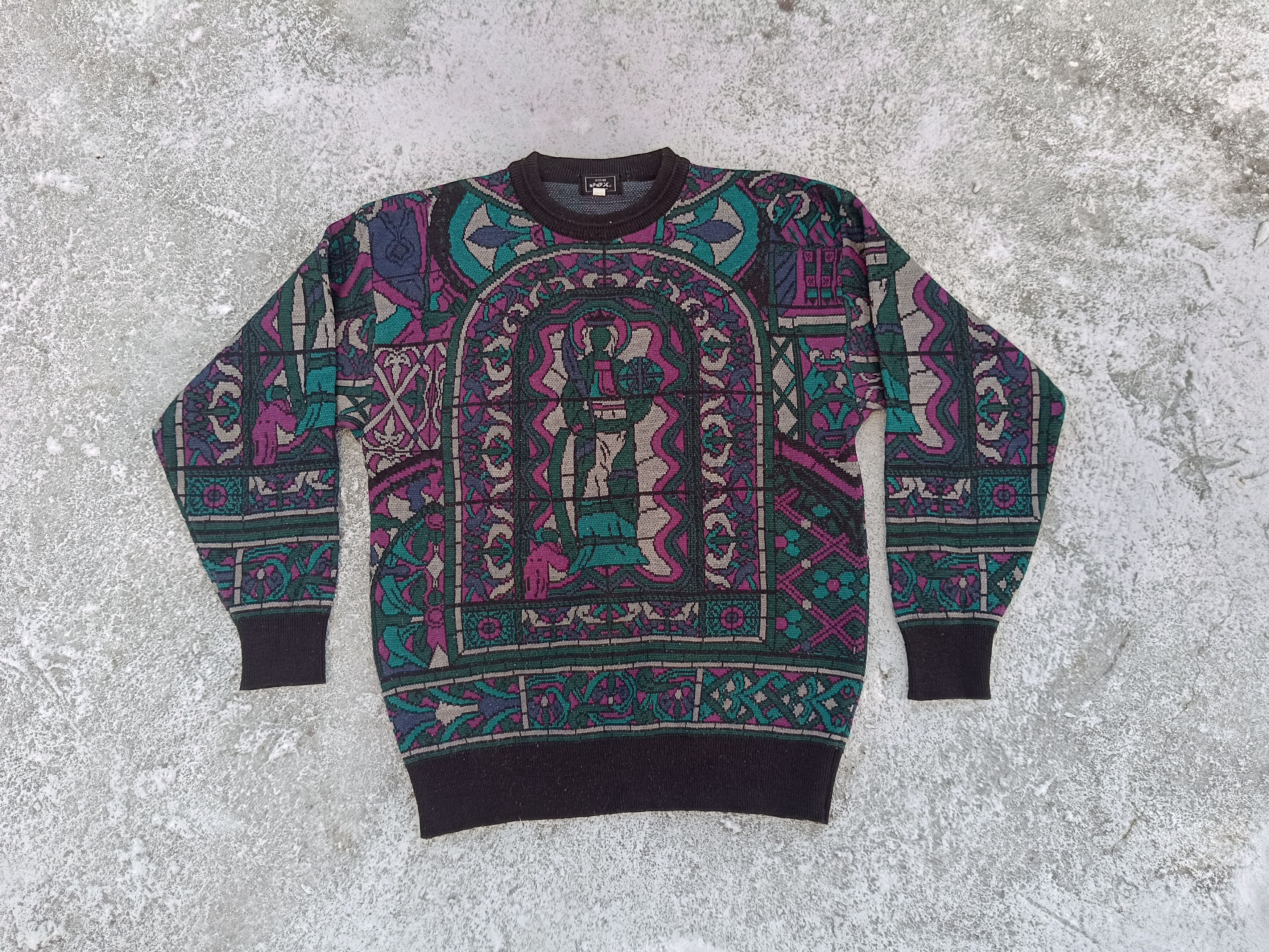 Japanese Brand × Vintage Stun Jox de Dandysme ART knitwear Size US M / EU 48-50 / 2 - 1 Thumbnail