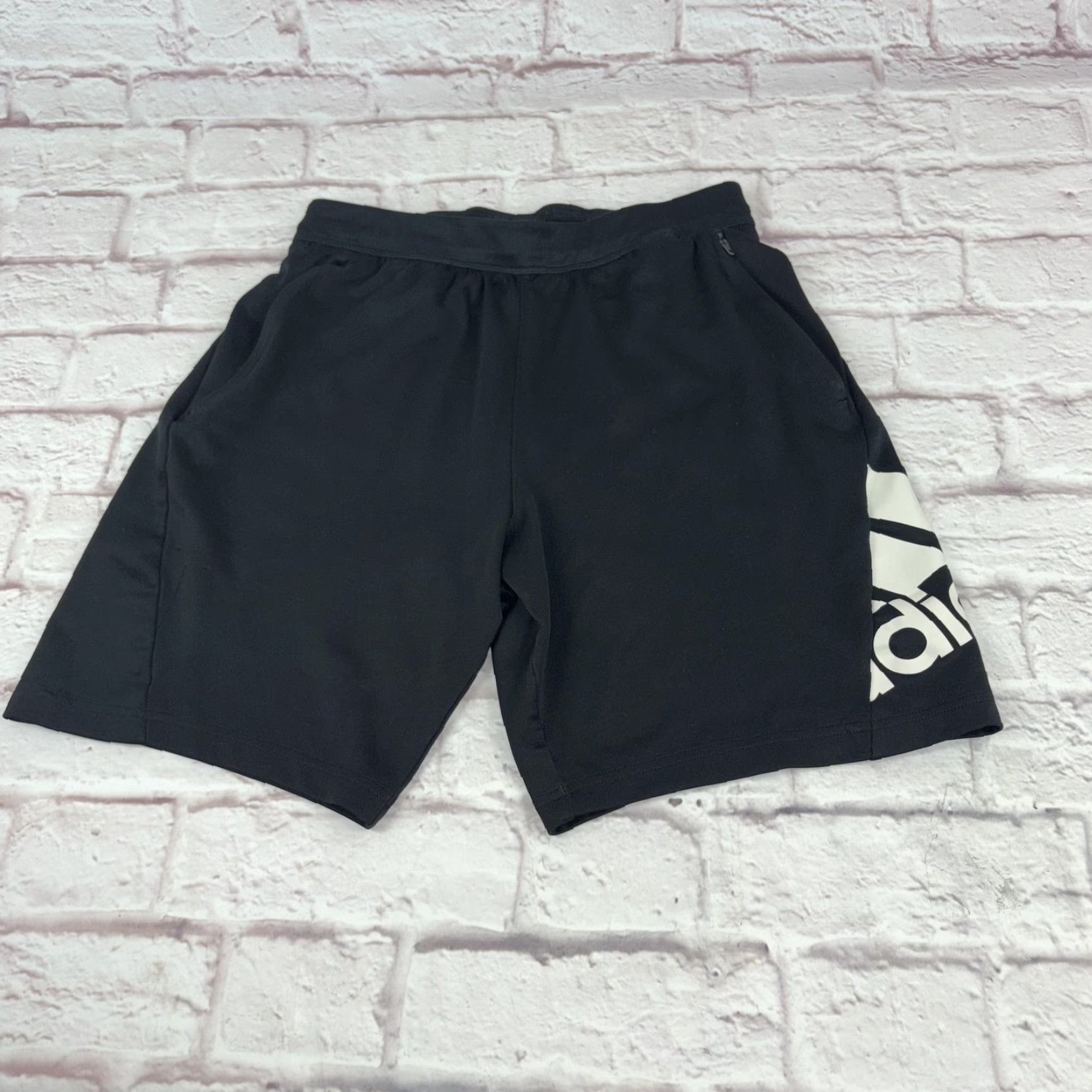 Adidas Adidas Shorts Mens Small Black AEROREADY FT2642 Big Logo Athletic Sport Gym Mens Size US 29 - 2 Thumbnail