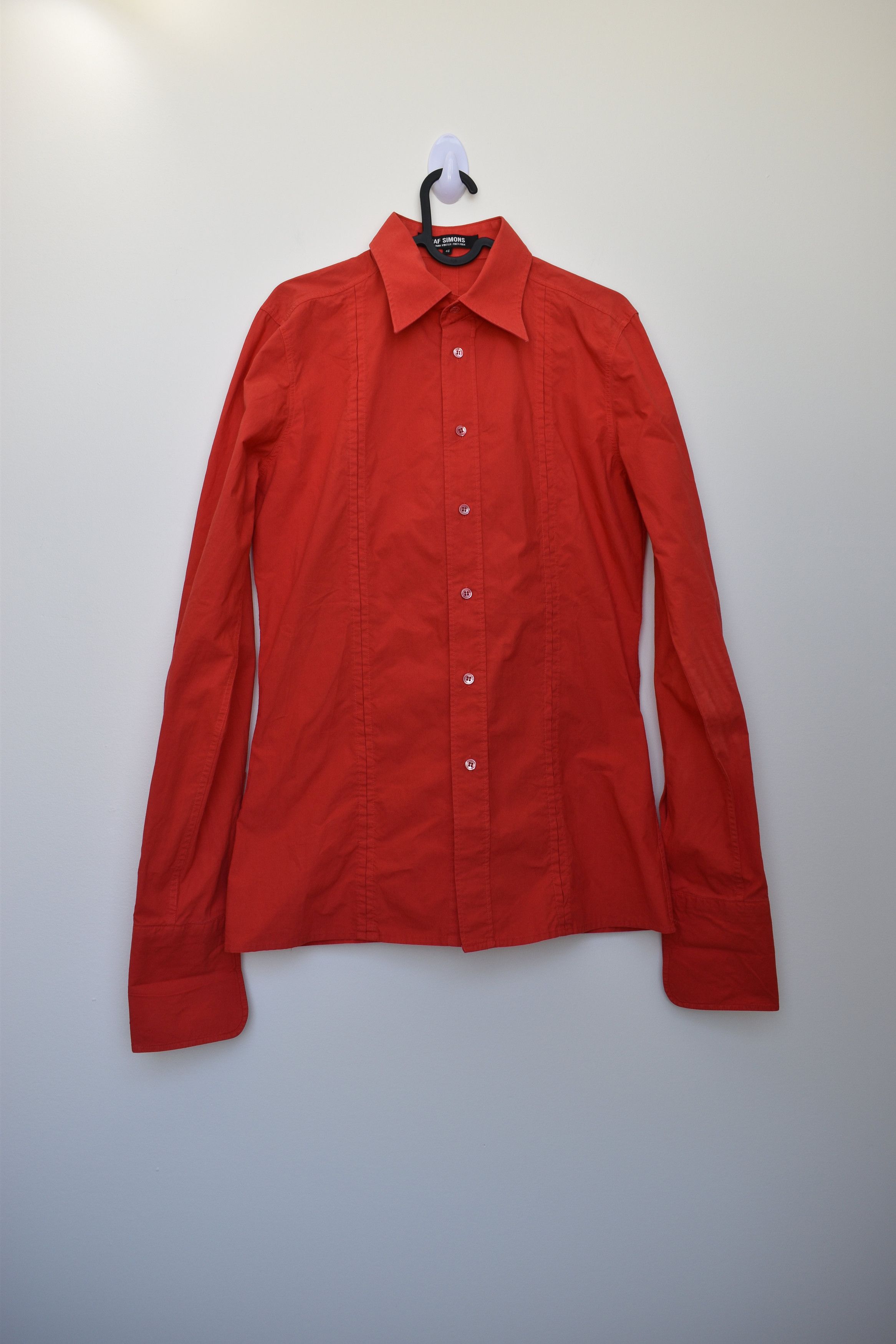 Raf Simons Raf Simons aw03 Closer Kraftwerk Red Button-up Shirt Size US S / EU 44-46 / 1 - 1 Thumbnail