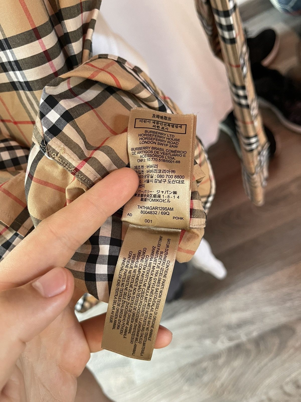 Burberry Burberry checkered shirt recent collection size S Size US S / EU 44-46 / 1 - 8 Thumbnail