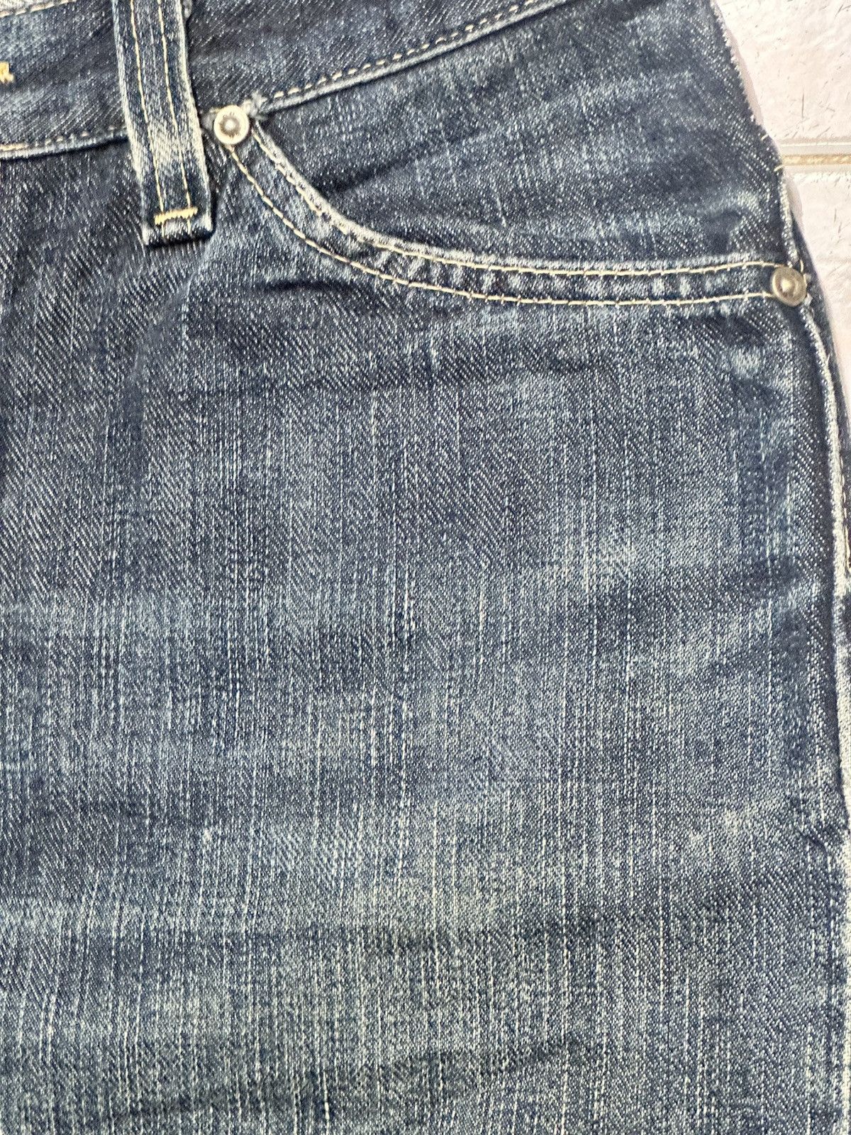 Lee Vintage Lee Riders Distressed Straight Leg Jeans Faded Wash Size US 31 - 4 Thumbnail