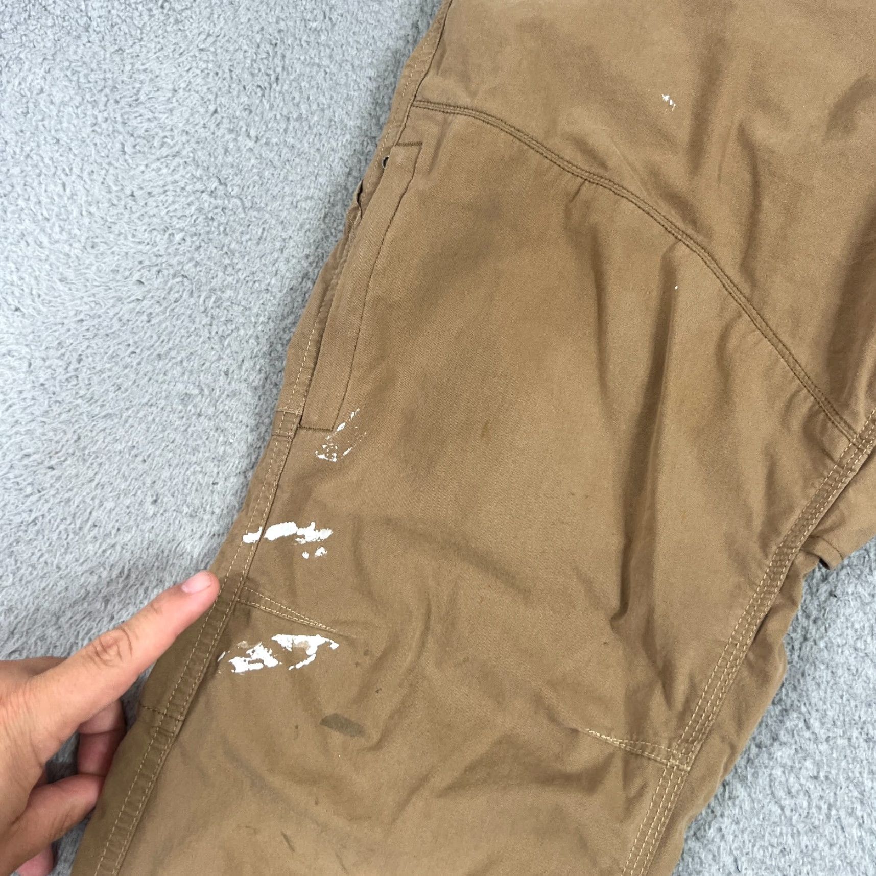 Vintage KUHL Konfidant Air Hiking Pants Mens 36x32 Beige Regular Fit Comfort Pockets Size US 36 / EU 52 - 3 Thumbnail