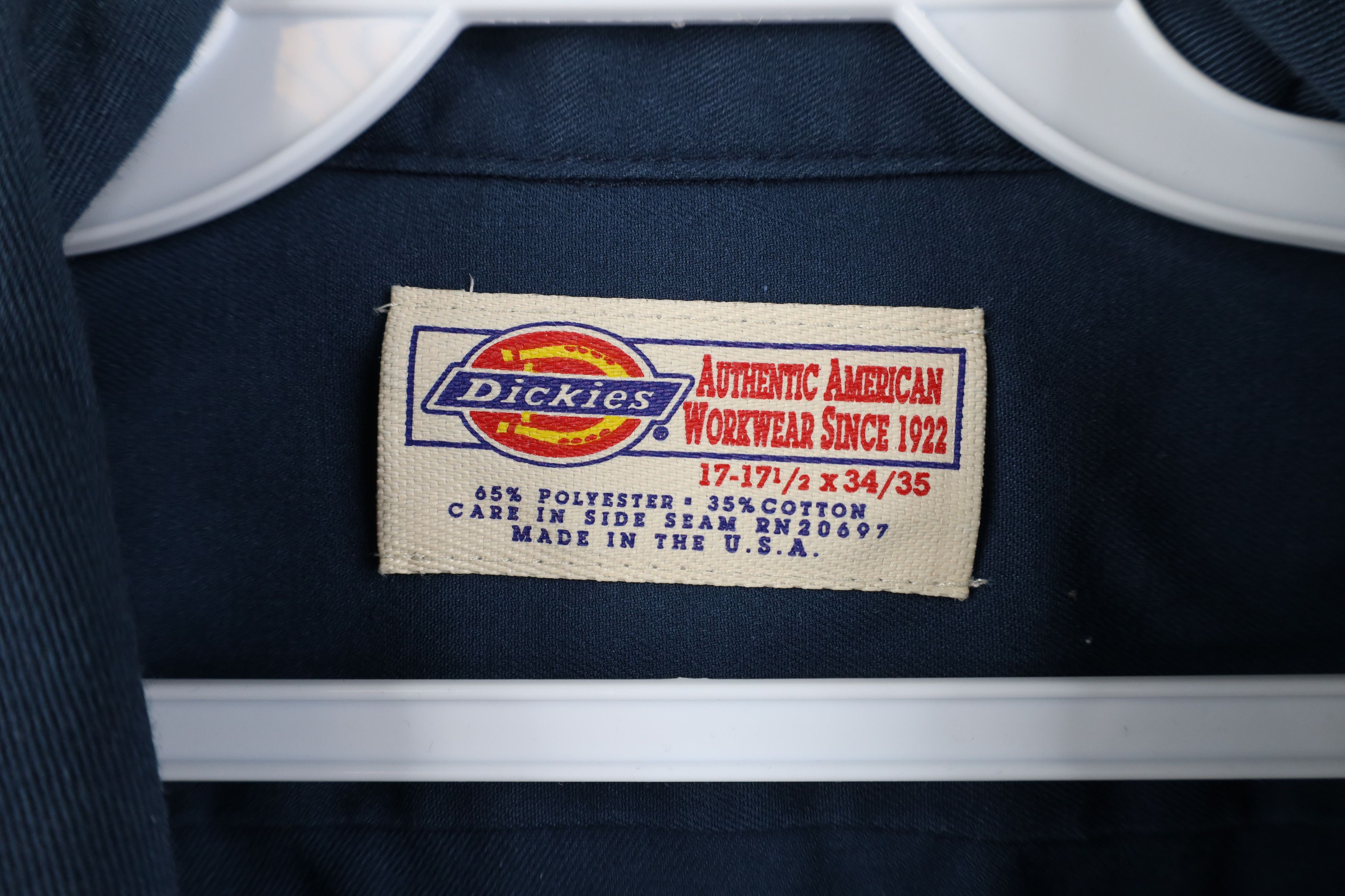 Dickies Vintage 90s Dickies Workwear Button Shirt Blue USA Size US M / EU 48-50 / 2 - 8 Thumbnail