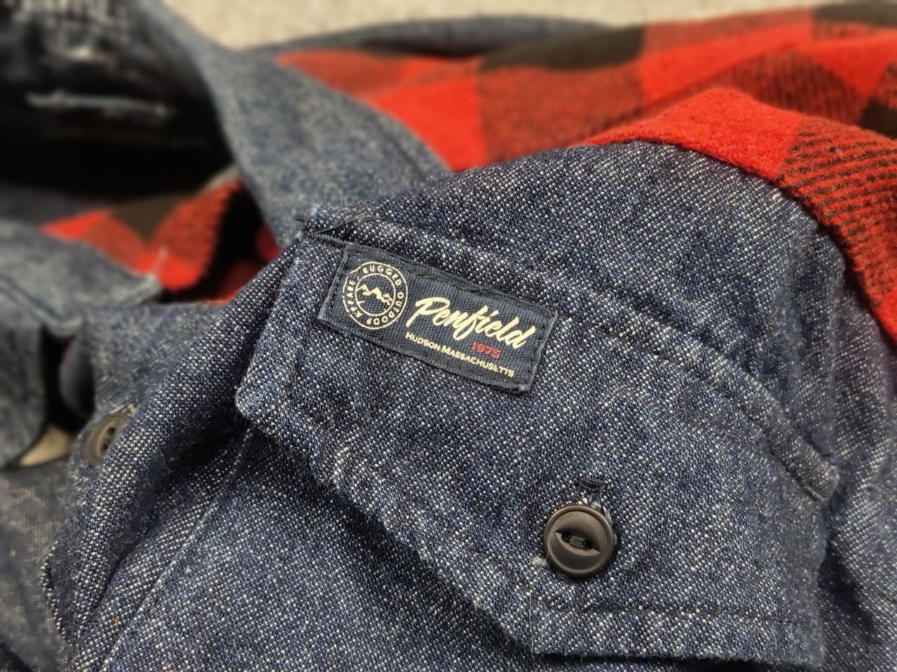 Penfield Penfield Hudson laundry Denim Check shirt USA Style Size US S / EU 44-46 / 1 - 11 Thumbnail