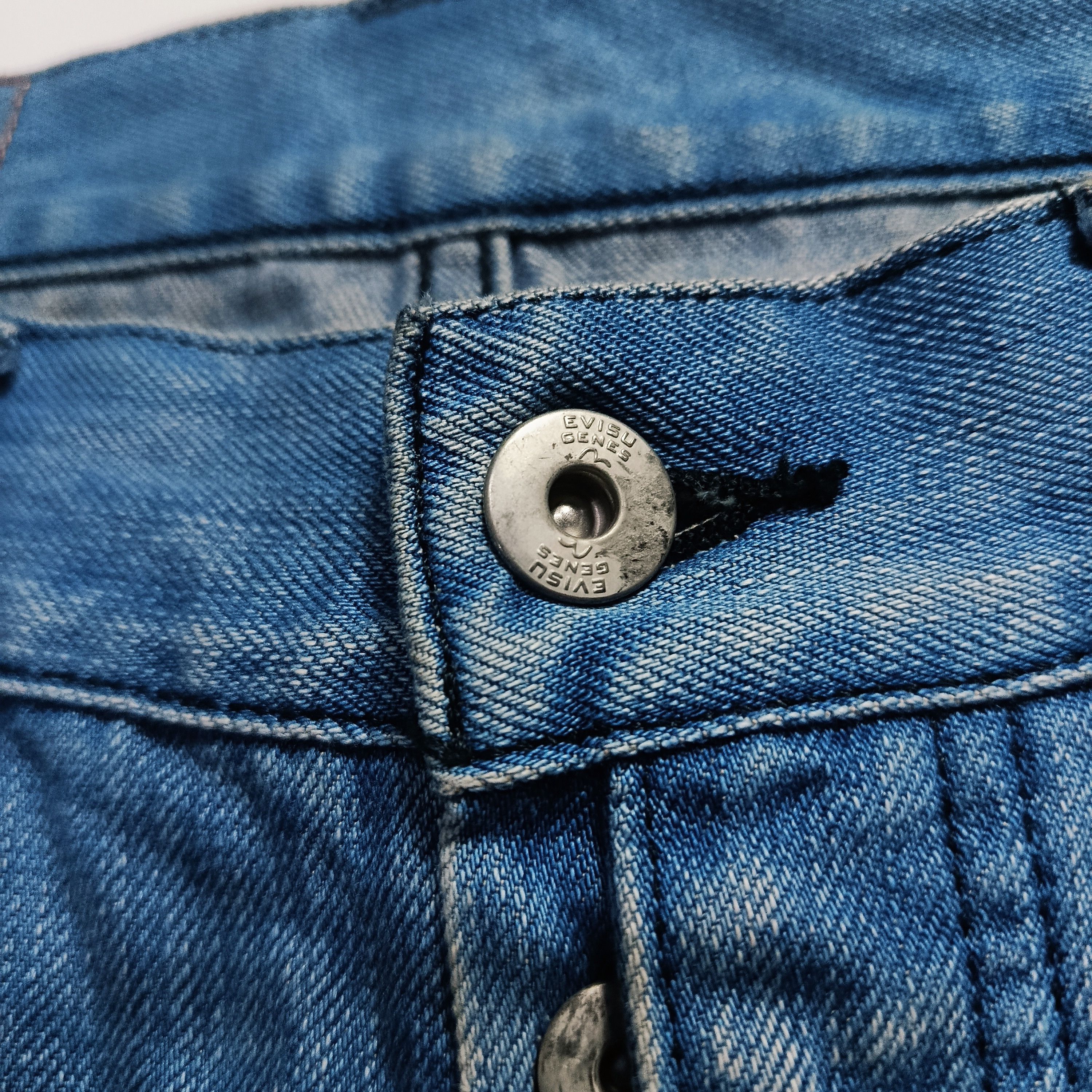 Evisu Evisu Genes Gull Denim Shorts Strap Back Size US 30 / EU 46 - 5 Thumbnail