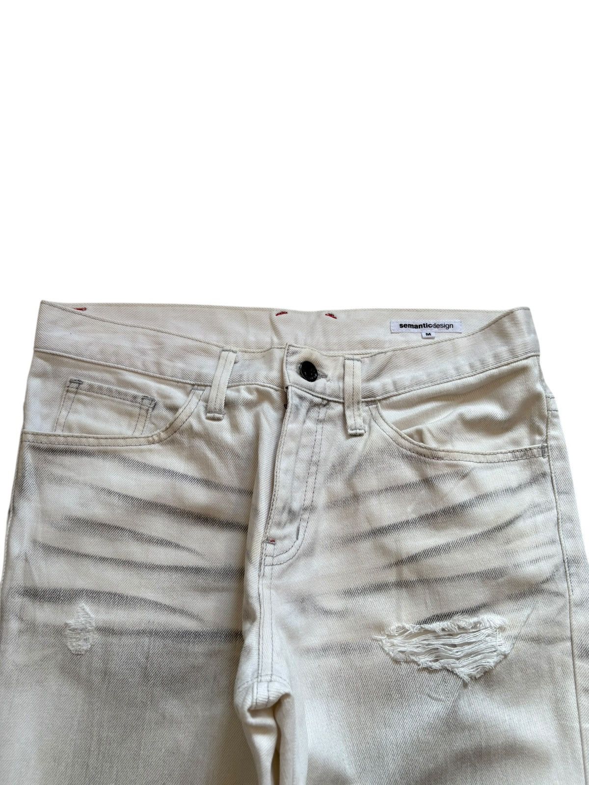semanticdesign Vintage Semantic Design Charcoal Wash Ripped Bootcut Jeans Size 30" / US 8 / IT 44 - 4 Thumbnail