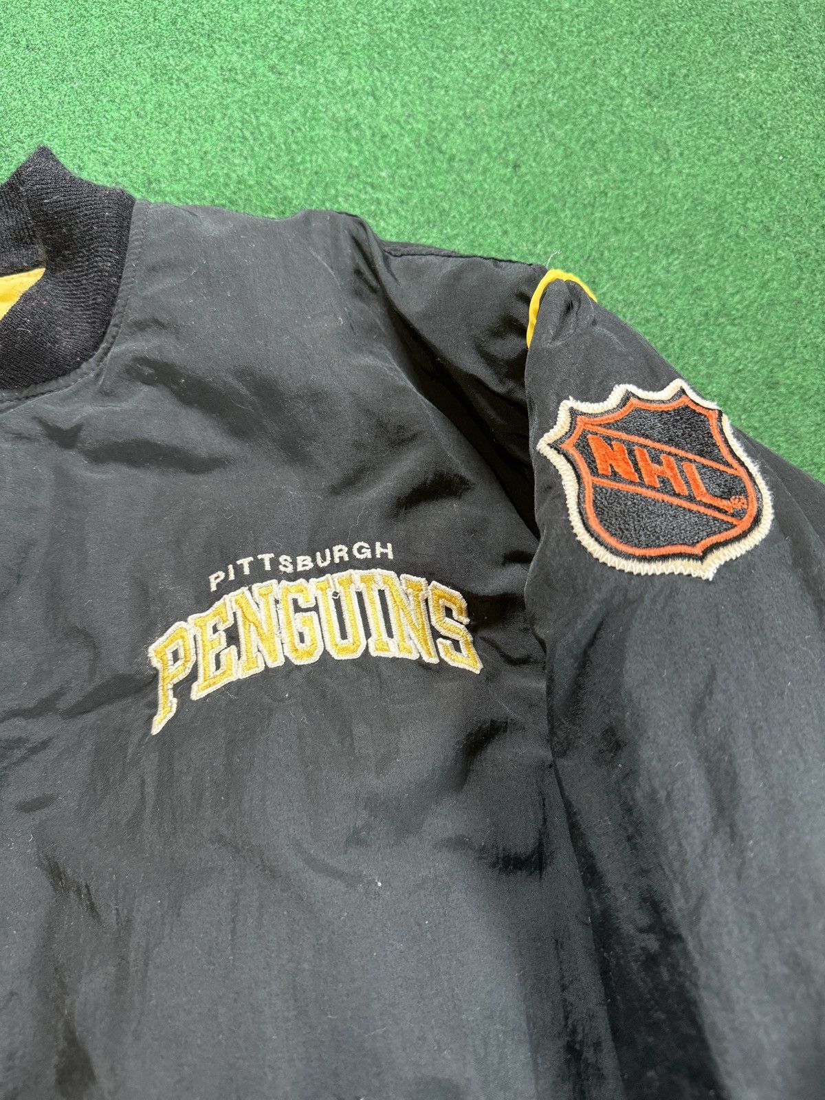 NHL × Starter × Vintage Pittsburgh Penguins Back To Back Stanley Cup Starter Jacket Size US XL / EU 56 / 4 - 5 Thumbnail