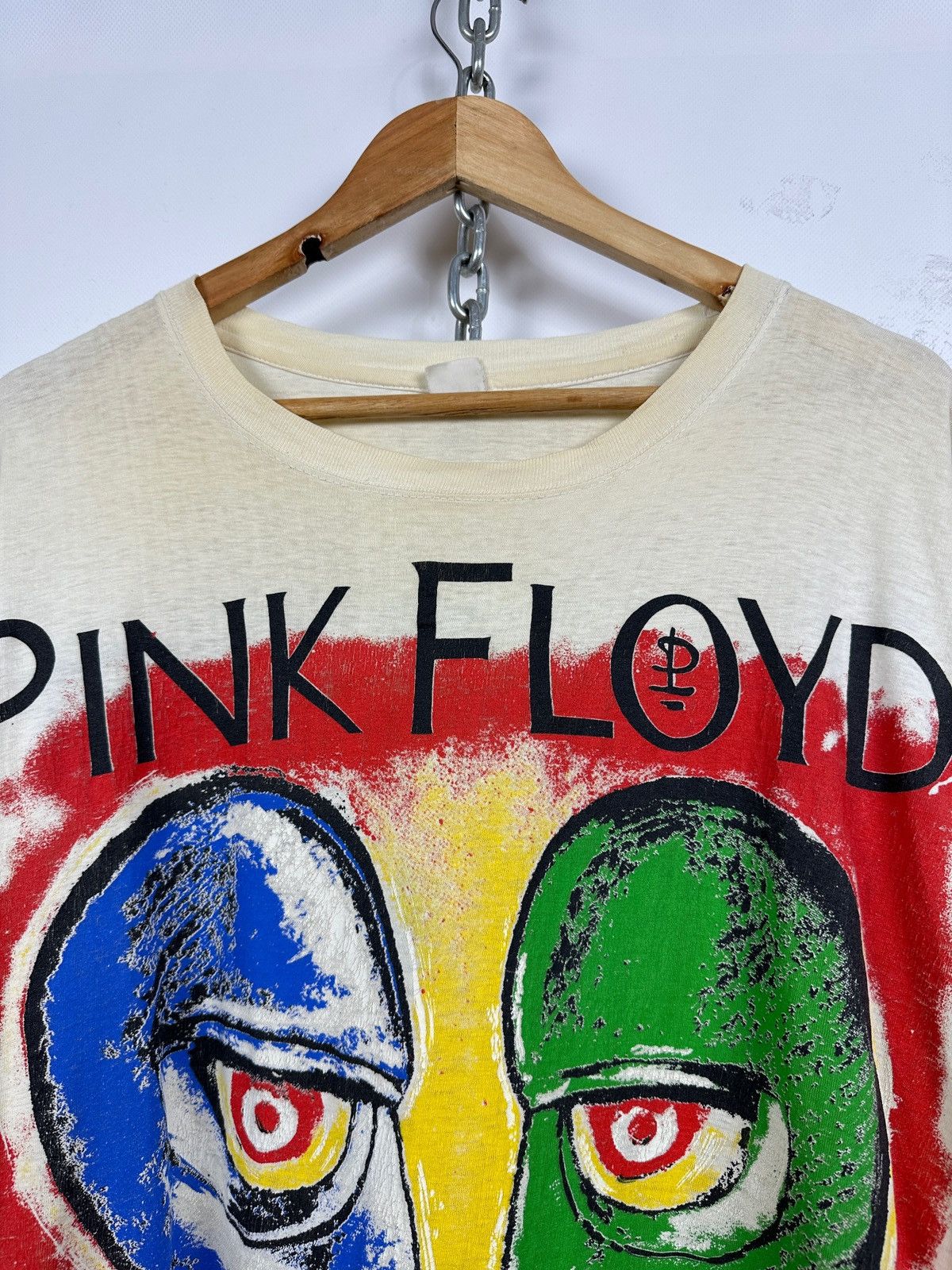 Band Tees Vintage Pink Floyd Division Bell Distressed The Wall T-Shirt Size US XL / EU 56 / 4 - 5 Thumbnail