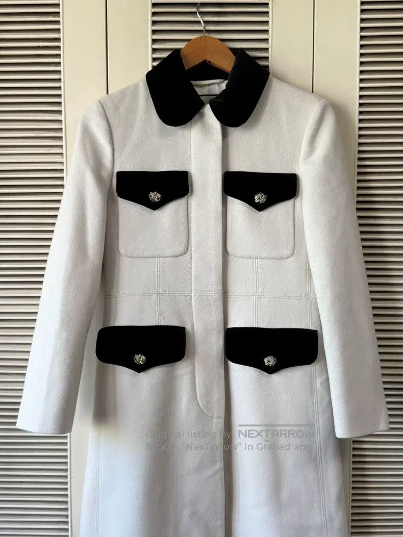 Gucci Gucci White woollen coat Size XS / US 0-2 / IT 36-38 - 3 Thumbnail