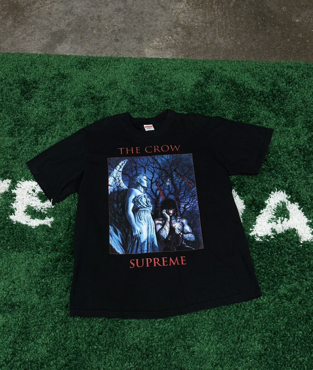 Supreme Supreme FW21 The Crow Tee Black Large Size US L / EU 52-54 / 3 - 1 Thumbnail