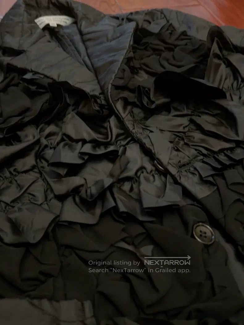 Comme des Garcons Comme des Garcons Layered flower cluster cotton coat Size XS / US 0-2 / IT 36-38 - 6 Thumbnail