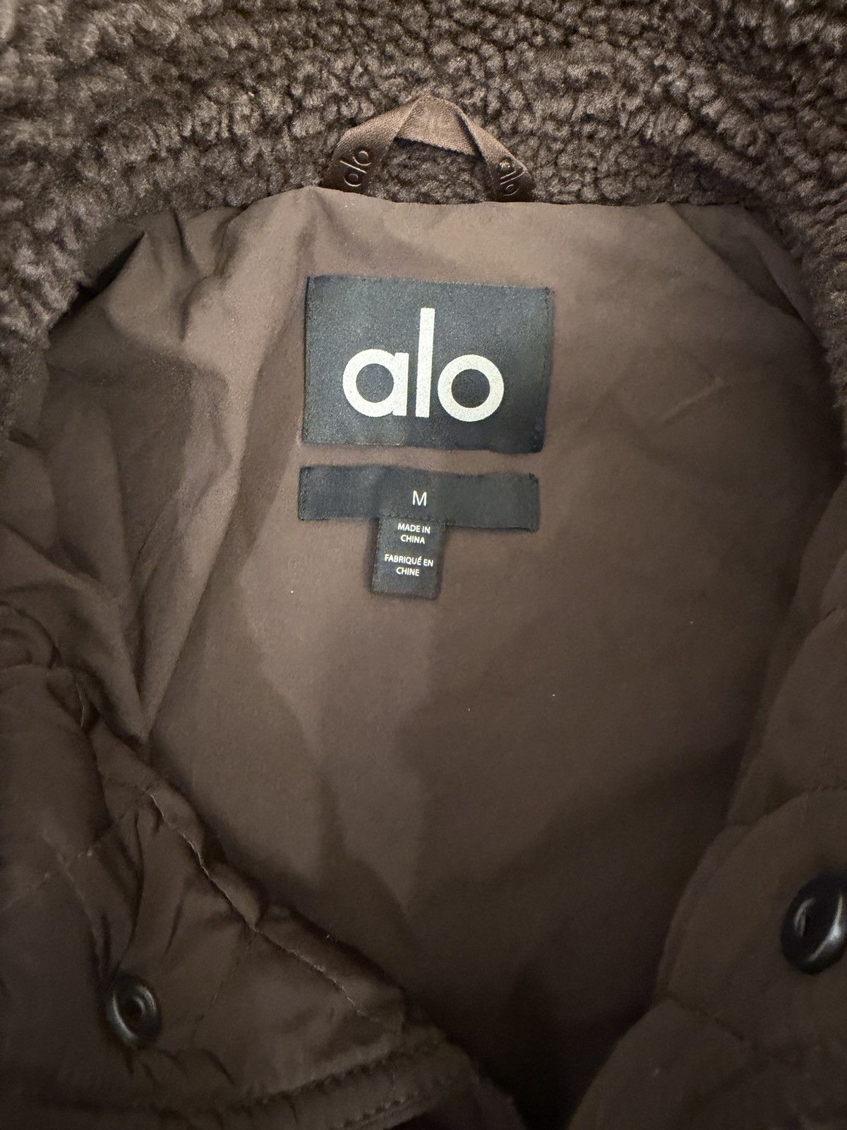 Alo Alo Yoga Brown Sherpa Edge Shacket Size US M / EU 48-50 / 2 - 3 Thumbnail