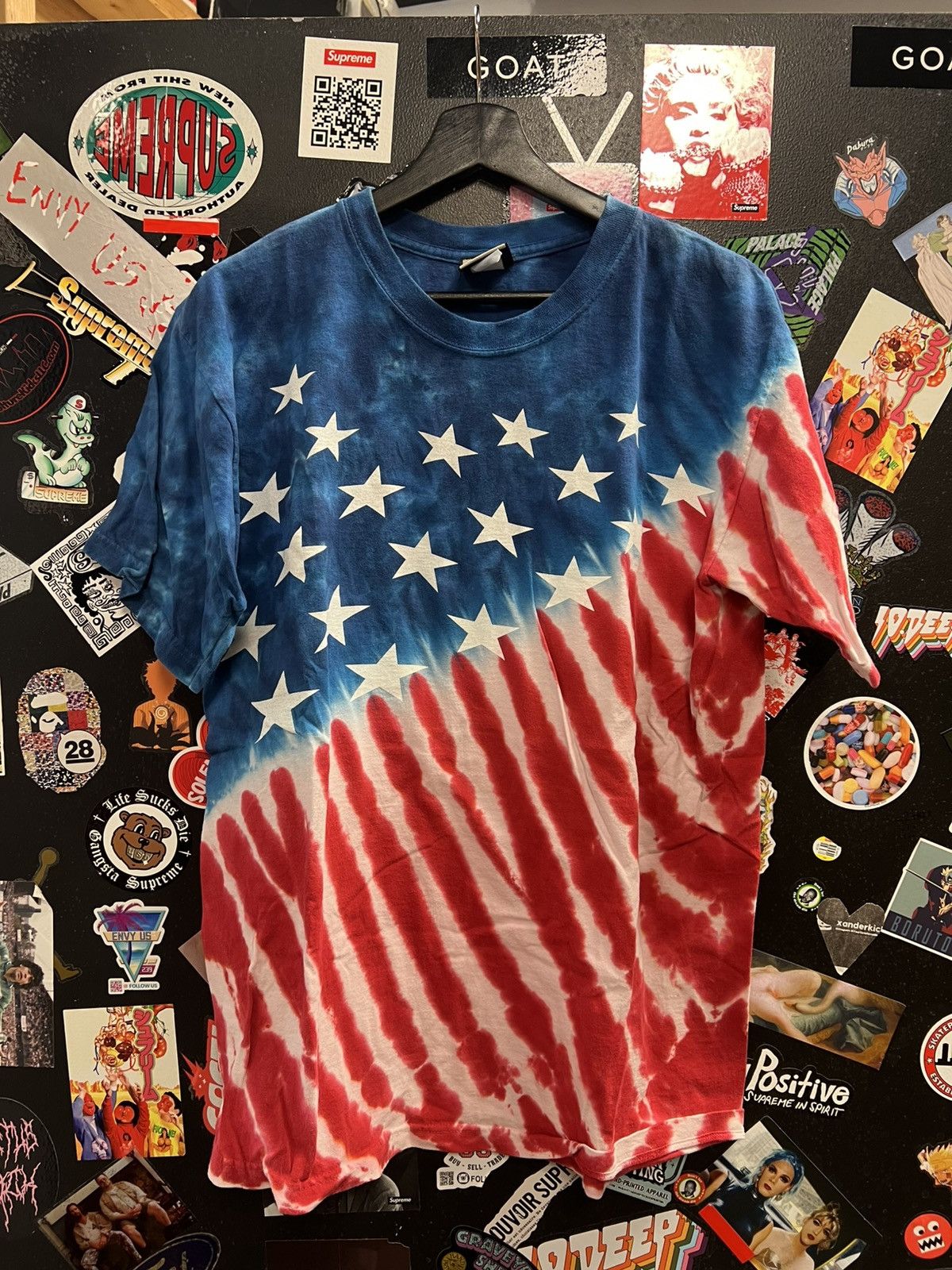 Liquid Blue Vintage Liquid Blue USA Flag Tye Dye Shirt Size US L / EU 52-54 / 3 - 1 Thumbnail