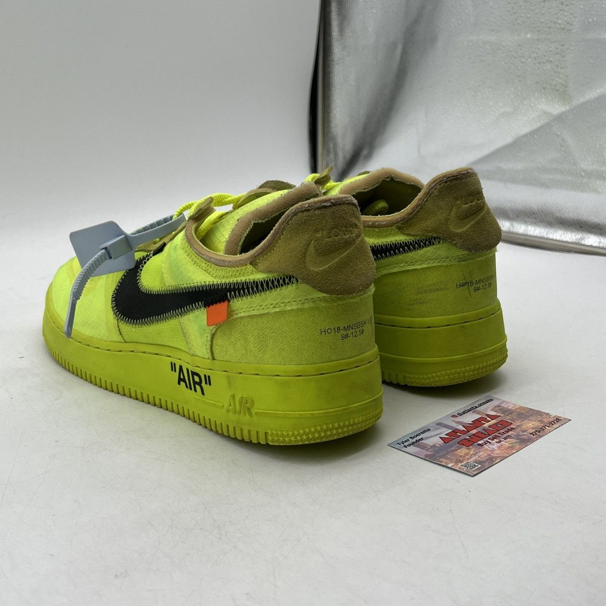 Nike Off-White x Air Force 1 low volt Size US 10.5 / EU 43-44 - 4 Thumbnail