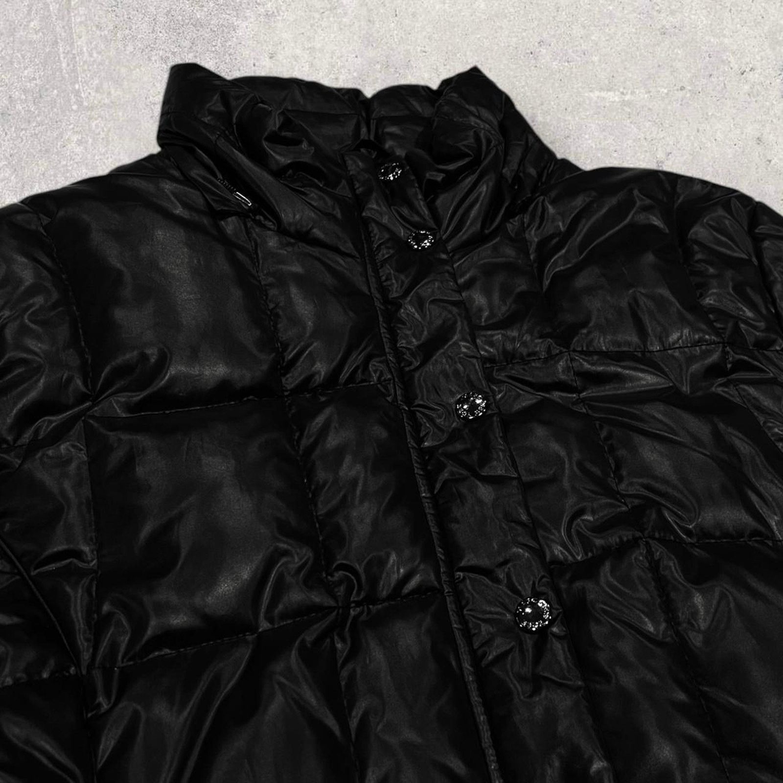 Other Marc New York Quilted Black Button-Up Puffer Jacket Size S / US 4 / IT 40 - 2 Thumbnail