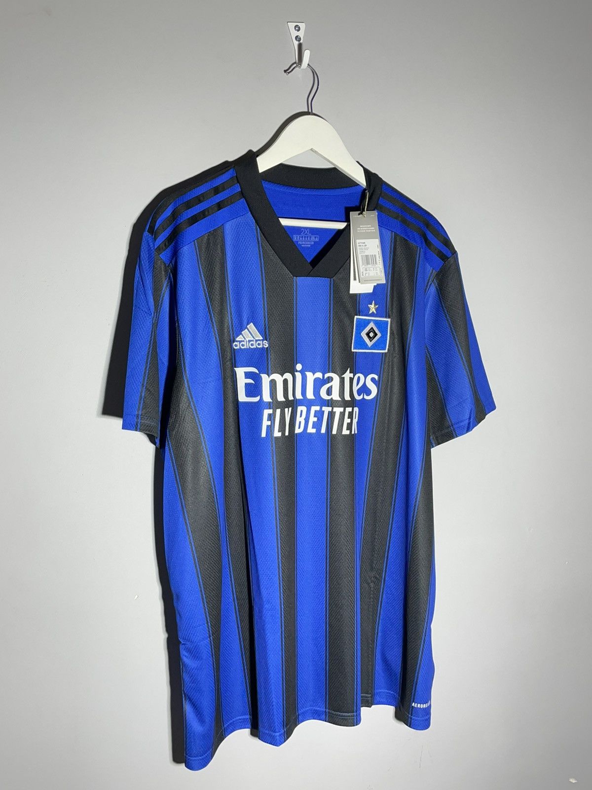Adidas Hamburger SV Adidas 2021/22 Y2k Streetwear Football Shirt Size US XL / EU 56 / 4 - 2 Thumbnail