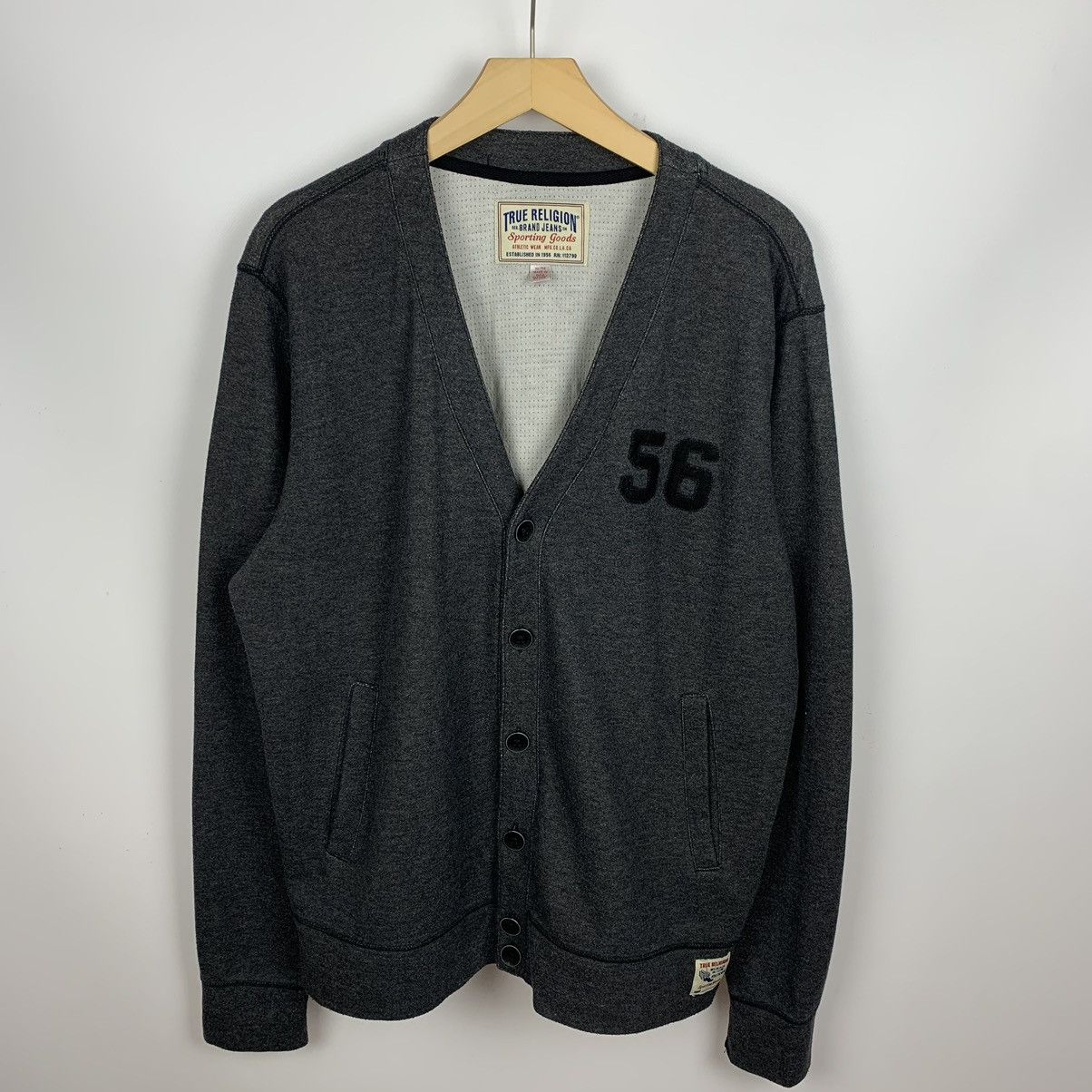 True Religion Vintage Y2K True Religion Football Club Cardigan Sweater XL Size US XL / EU 56 / 4 - 4 Thumbnail
