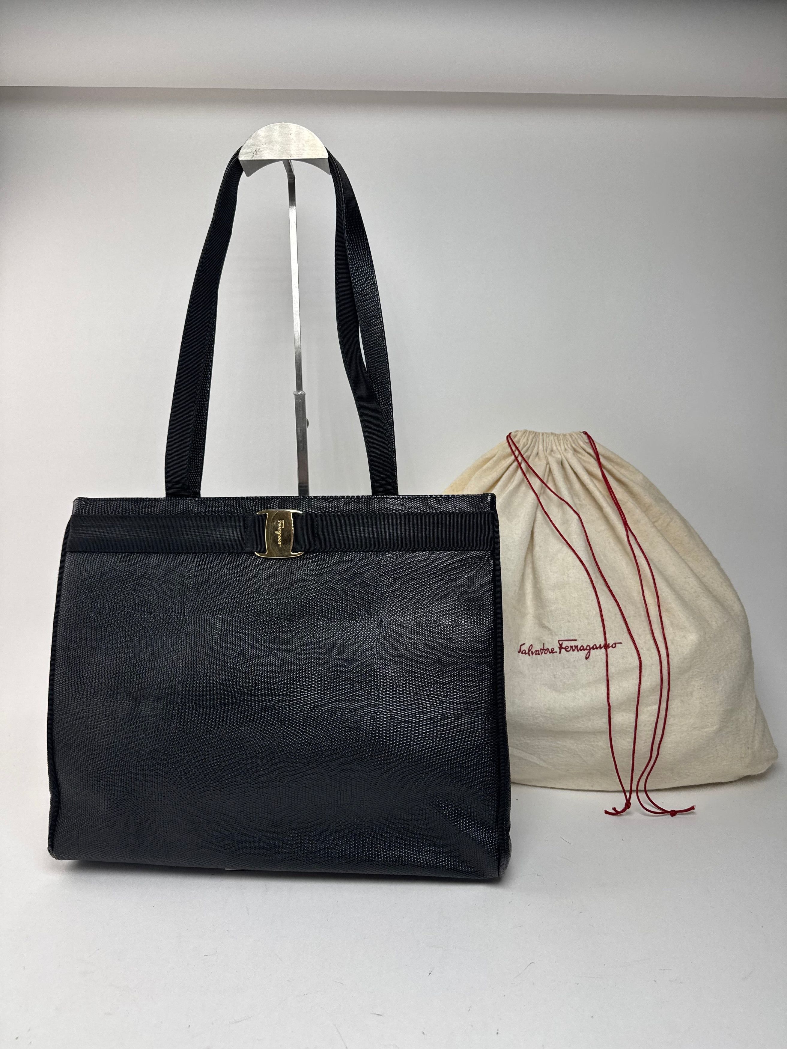 Salvatore Ferragamo Vintage Leather bag black Size ONE SIZE - 1 Thumbnail