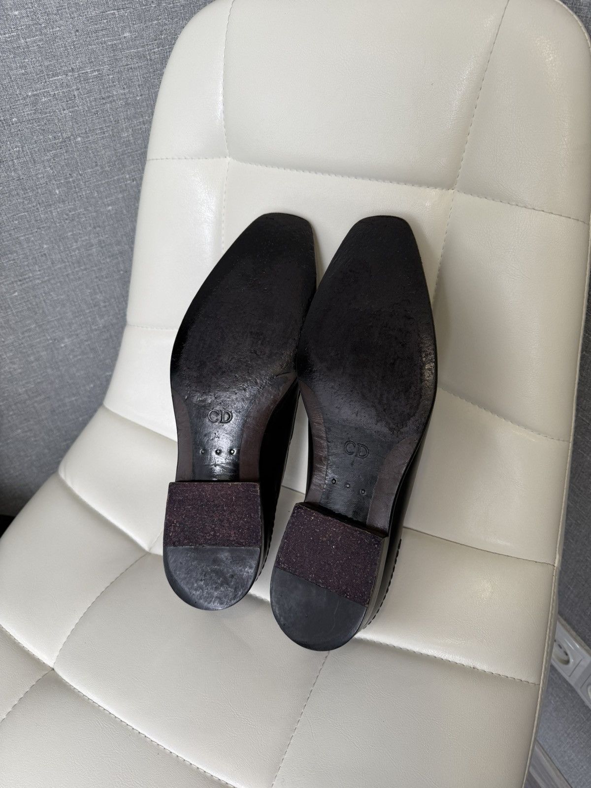 Rare Dior Homme Black Leather Penny Loafers CD Shoes Size 43