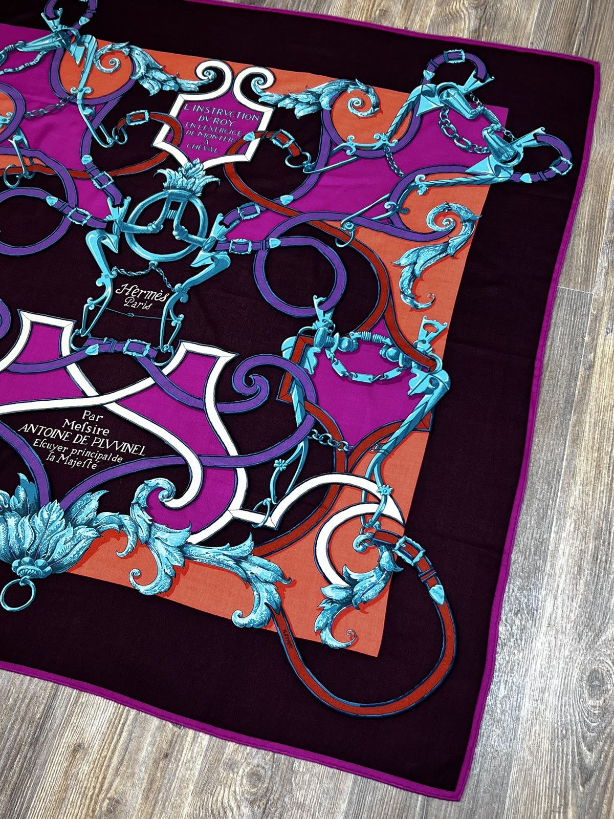 Hermes Hermes Paris L’Instruction Du Roy Cashmere Silk 140x140 cms Size ONE SIZE - 4 Thumbnail