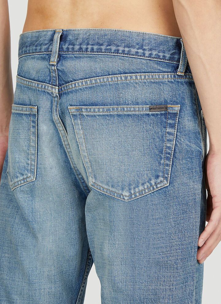 Saint Laurent Paris o1bcso1str0924 Mick Jeans In Vintage in Blue Size US 34 / EU 50 - 5 Thumbnail