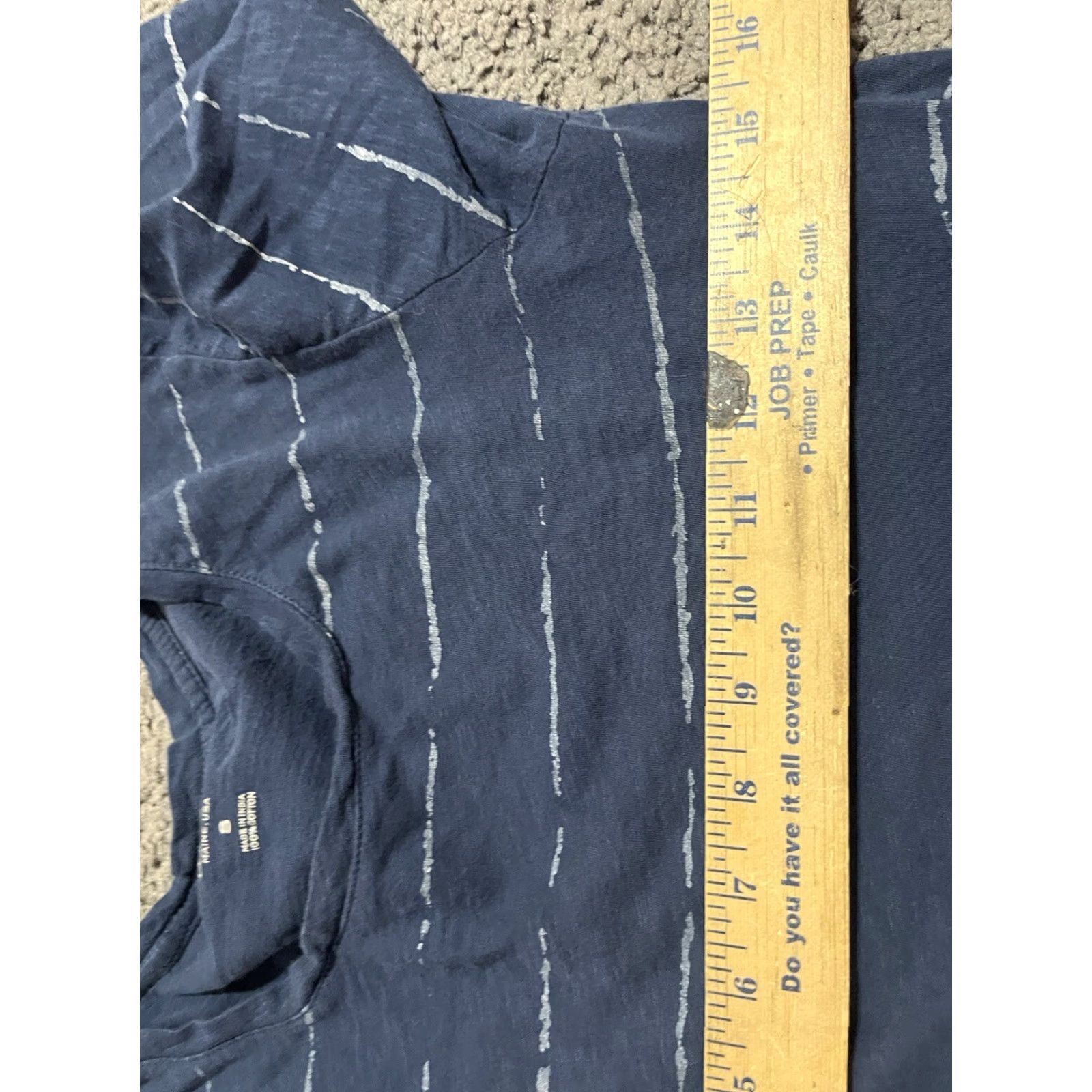 Vintage G.H. Bass & Co. Striped Casual Long Sleeve Tee Navy Blue Size Small 100% Cotton Womens Size S / US 4 / IT 40 - 4 Thumbnail