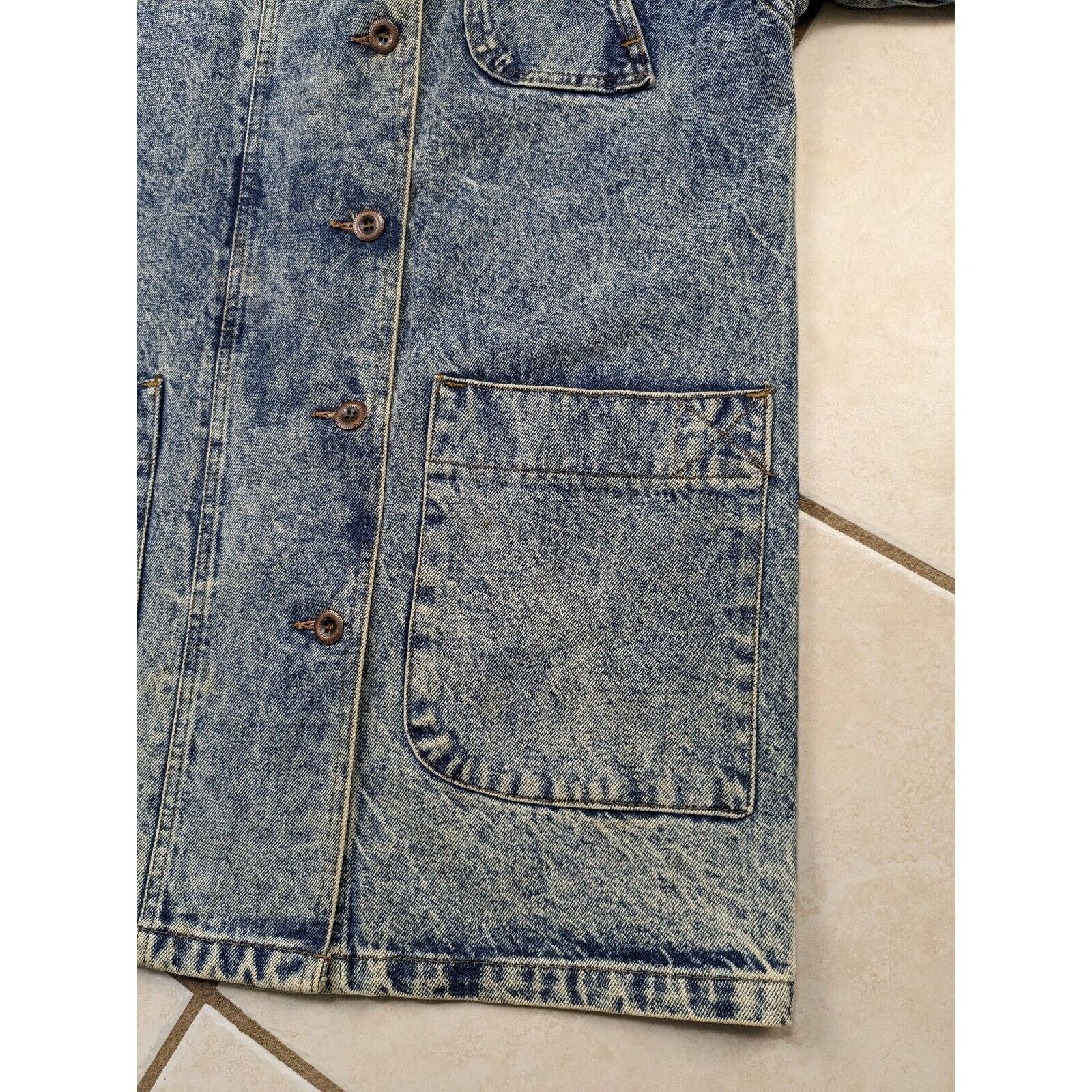 Lee Vtg NWT Lee Denim Rider Jacket Long Railroad Farm Chore Coat Size US M / EU 48-50 / 2 - 11 Thumbnail