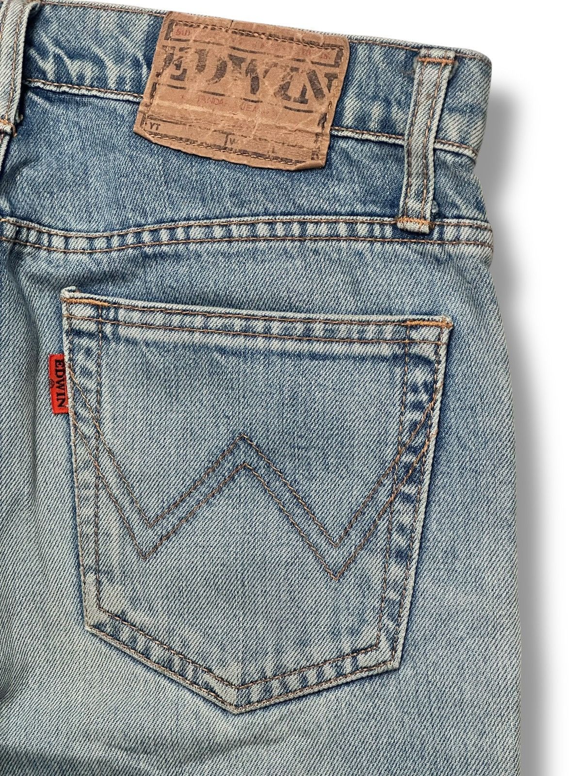 Edwin Vintage Edwin 90's Japan Denim Straight Jeans Light BlueWash Size US 30 / EU 46 - 8 Thumbnail
