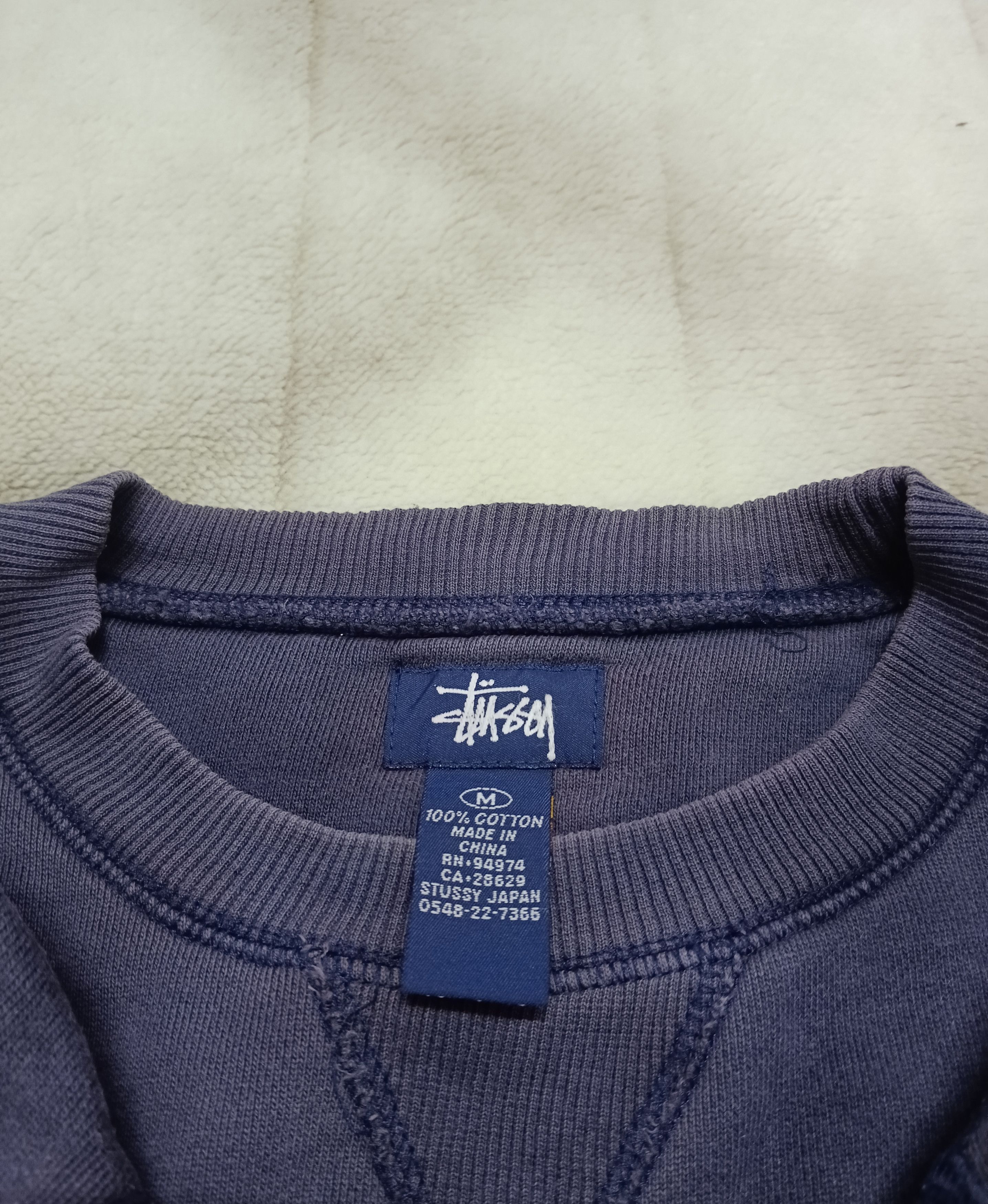 Stussy DISTRESSED STUSSY FADED SWEAT Size US M / EU 48-50 / 2 - 7 Thumbnail