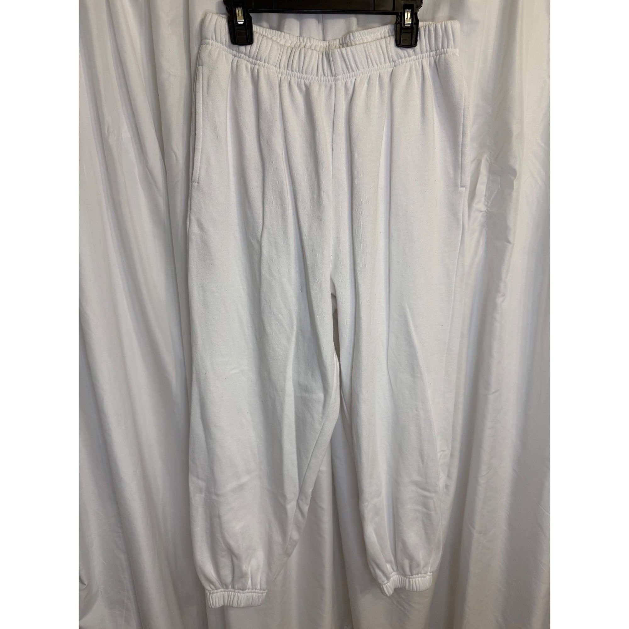 Garage Garage White Jogger Sweatpants Cotton Blend Elastic Waistban Size 27" / US 4 / IT 40 - 1 Thumbnail