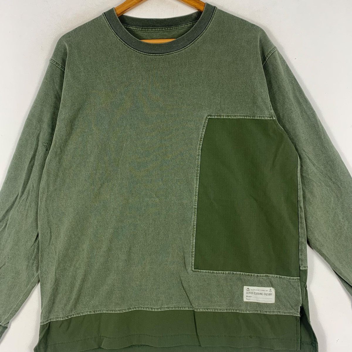 Vintage Vintage THE DUFFER LONDON Natural Dye Baggy Tee Shirt Top Size XL / US 12-14 / IT 48-50 - 3 Thumbnail