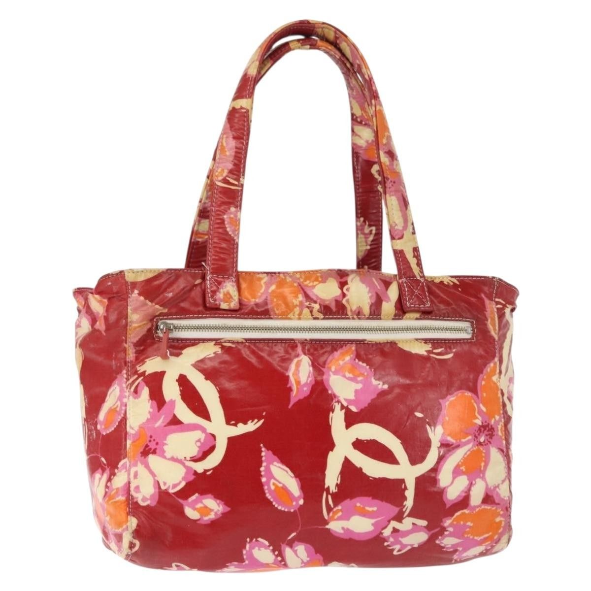 Chanel Chanel High Summer Tote Bag Coated Canvas Red CC Size ONE SIZE - 1 Thumbnail