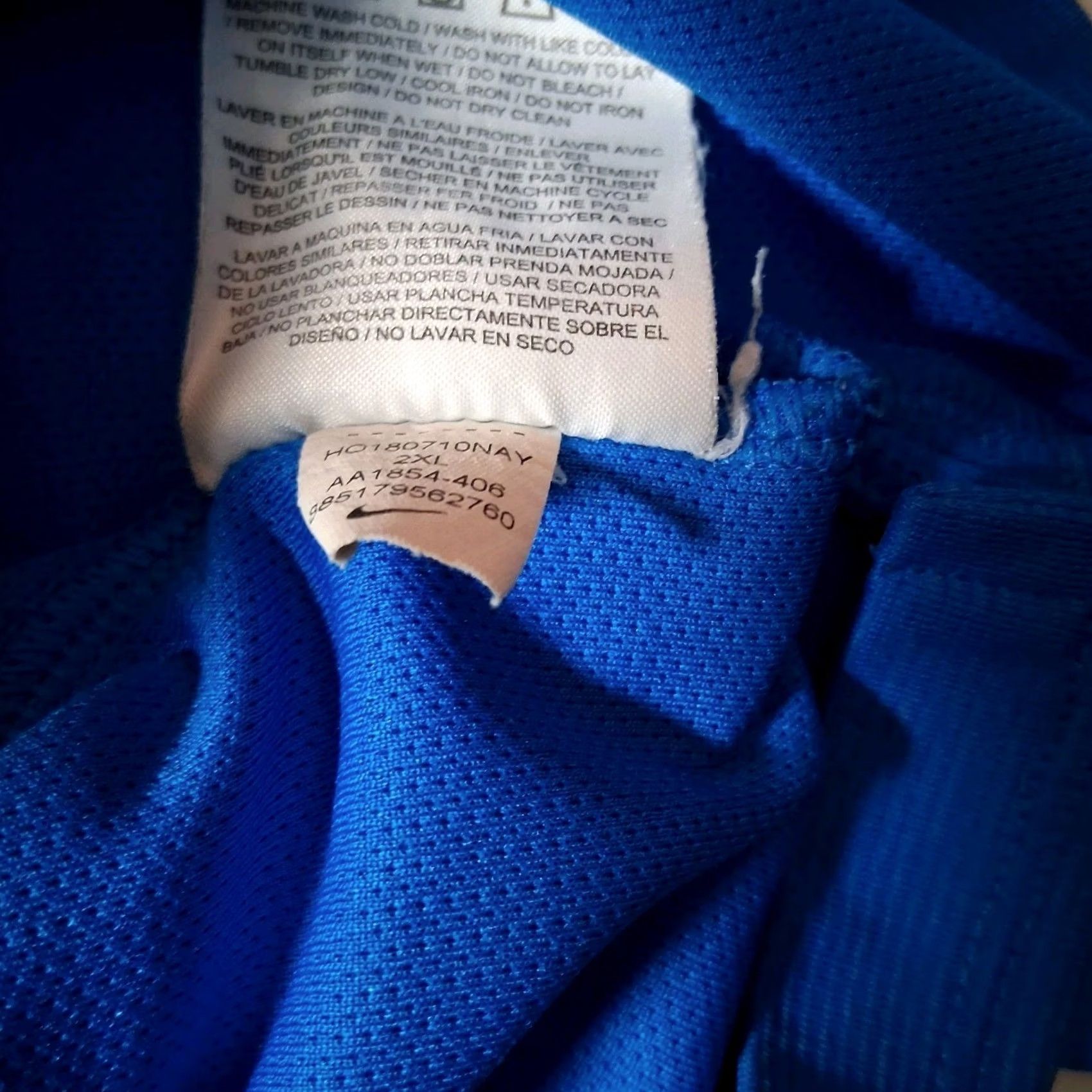Nike Nike Dri-Fit Polo Shirt XXL Blue Stretch Performance Military Aviation Polo Shirt Boys? Mens? Size US XXL / EU 58 / 5 - 6 Thumbnail