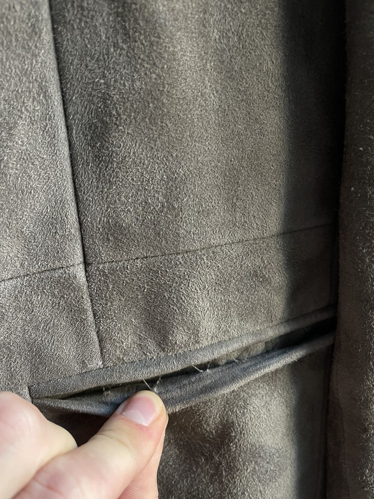 John Varvatos John Varvatos Sheepskin Suede Button-Front Jacket $1115 Size US L / EU 52-54 / 3 - 3 Thumbnail