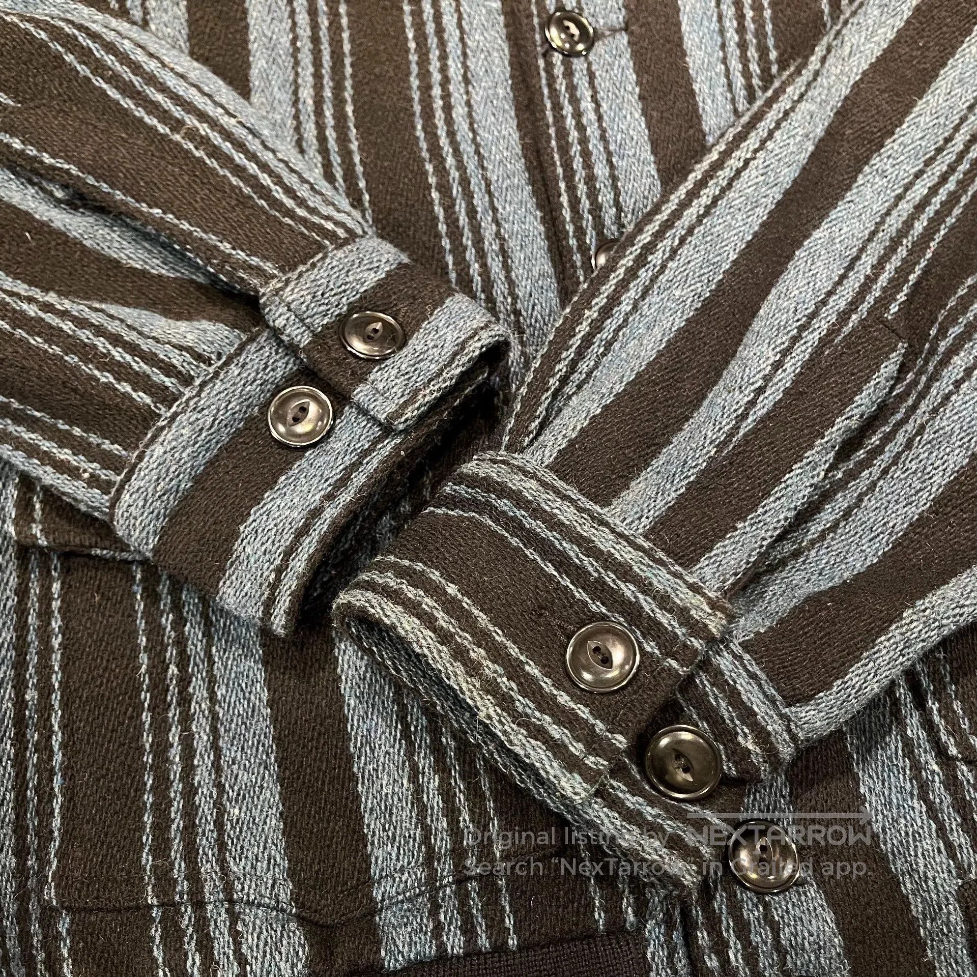 RRL Ralph Lauren vintage rrl wool jacket in blue and black. Size US L / EU 52-54 / 3 - 8 Thumbnail
