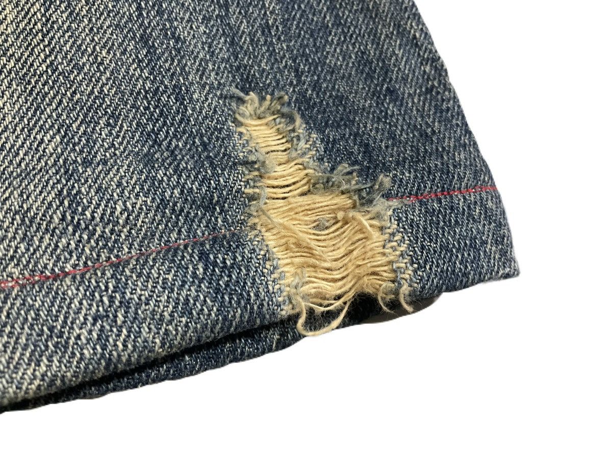 If Six Was Nine Midas Double Waist Lace Up Flared Denim Patchwork Size US 32 / EU 48 - 14 Thumbnail