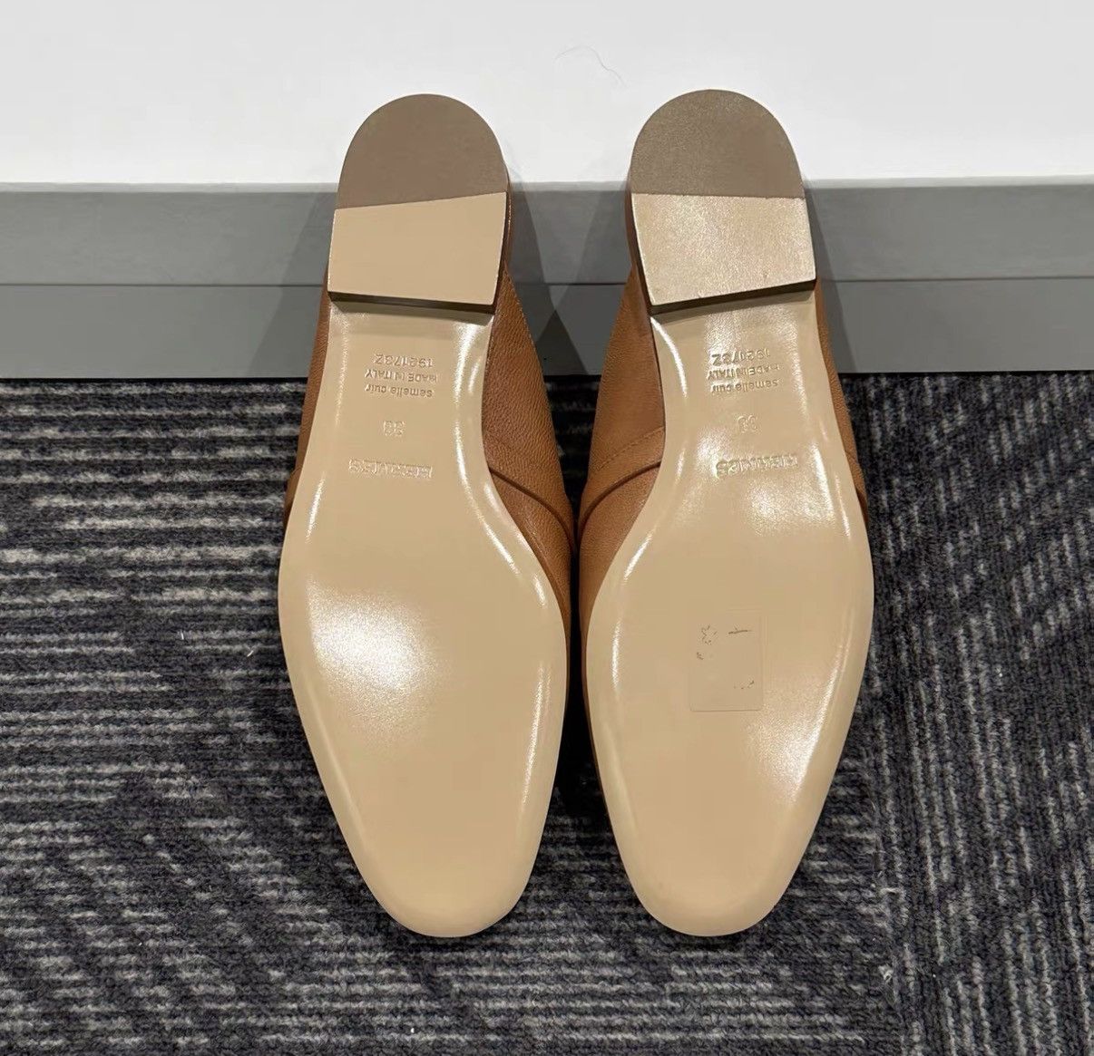 Hermes Hermès Kelly Brown Silver Buckle Mules J42 Size US 8 / IT 38 - 6 Thumbnail