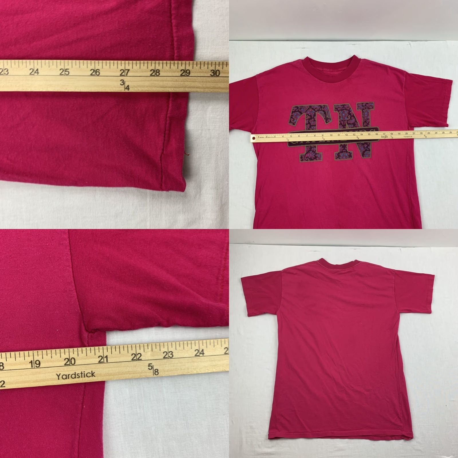Vintage VINTAGE Gatlinburg Tennessee Shirt Adult Large Pink Paisley Logo 90s Mens T-Shirt Pink Logo 90s Size US L / EU 52-54 / 3 - 8 Thumbnail