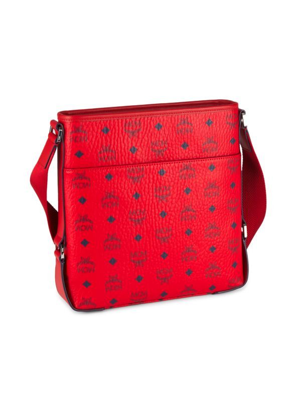 MCM o1mt1gz0225 Size: OS / Messenger Small Bag in Red Size ONE SIZE - 4 Thumbnail