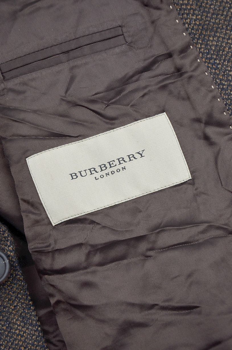 Burberry Burberry Brown Flannel Classic British Style Blazer 52 Size 52R - 8 Thumbnail