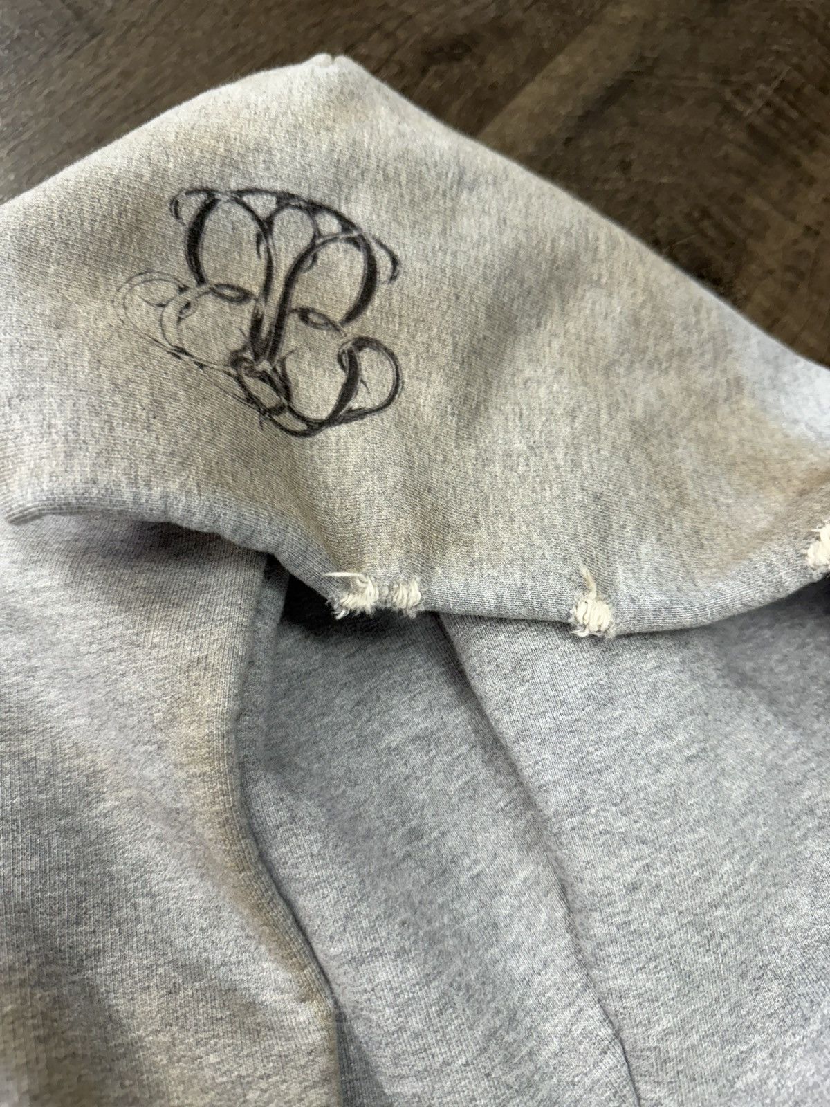 Balenciaga TATTOO HOODIE GREY ZIP UP Size US S / EU 44-46 / 1 - 4 Thumbnail