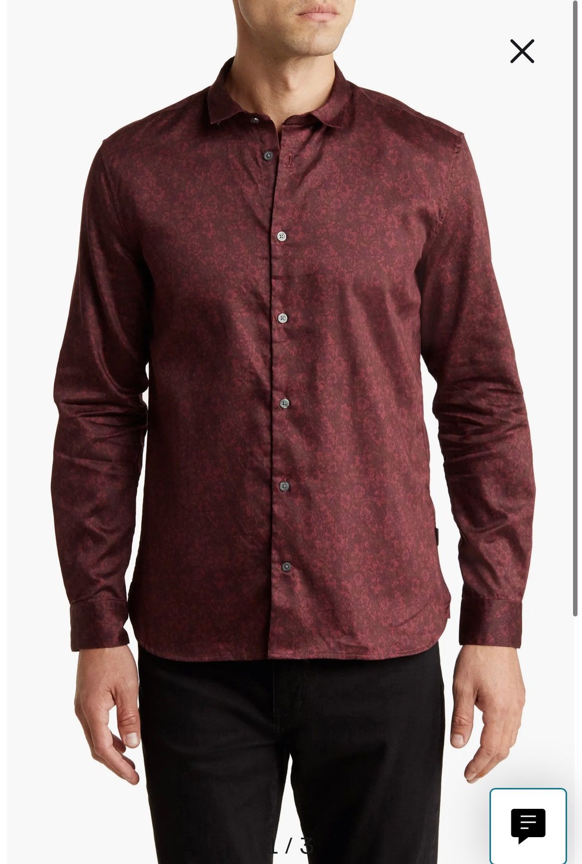 John Varvatos Ross shirt. Small Size US S / EU 44-46 / 1 - 1 Thumbnail