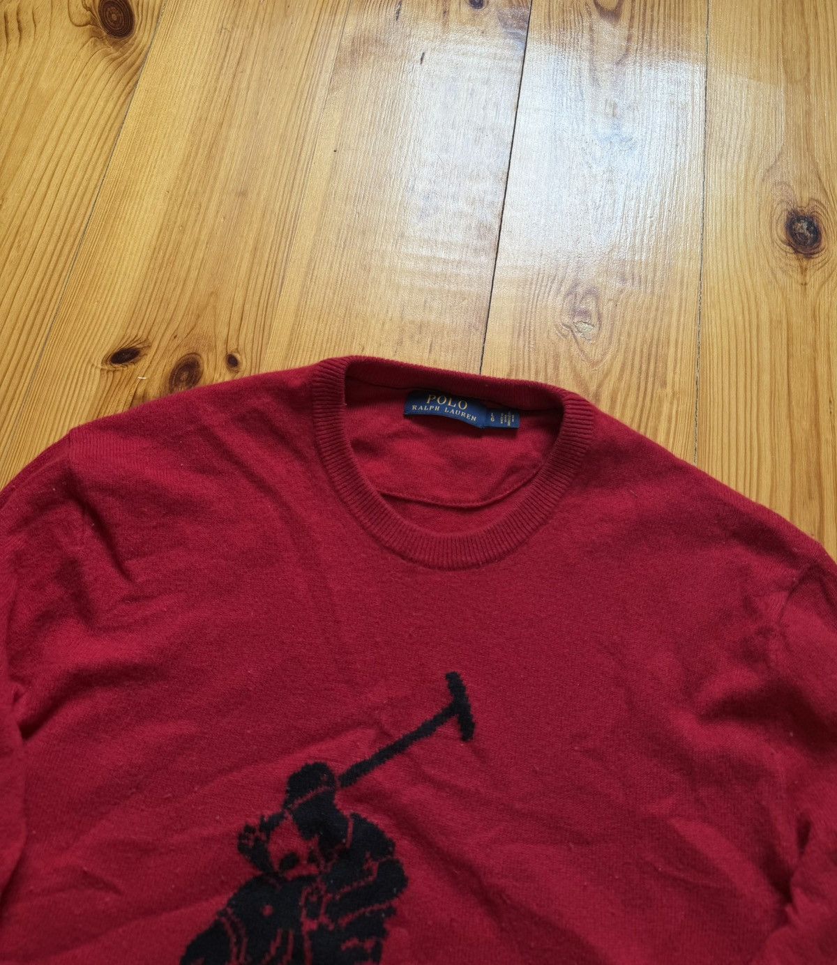 Polo Ralph Lauren × RRL Ralph Lauren × Ralph Lauren Polo Ralph Lauren Big Logo Wool Knit Sweater Size US L / EU 52-54 / 3 - 4 Thumbnail