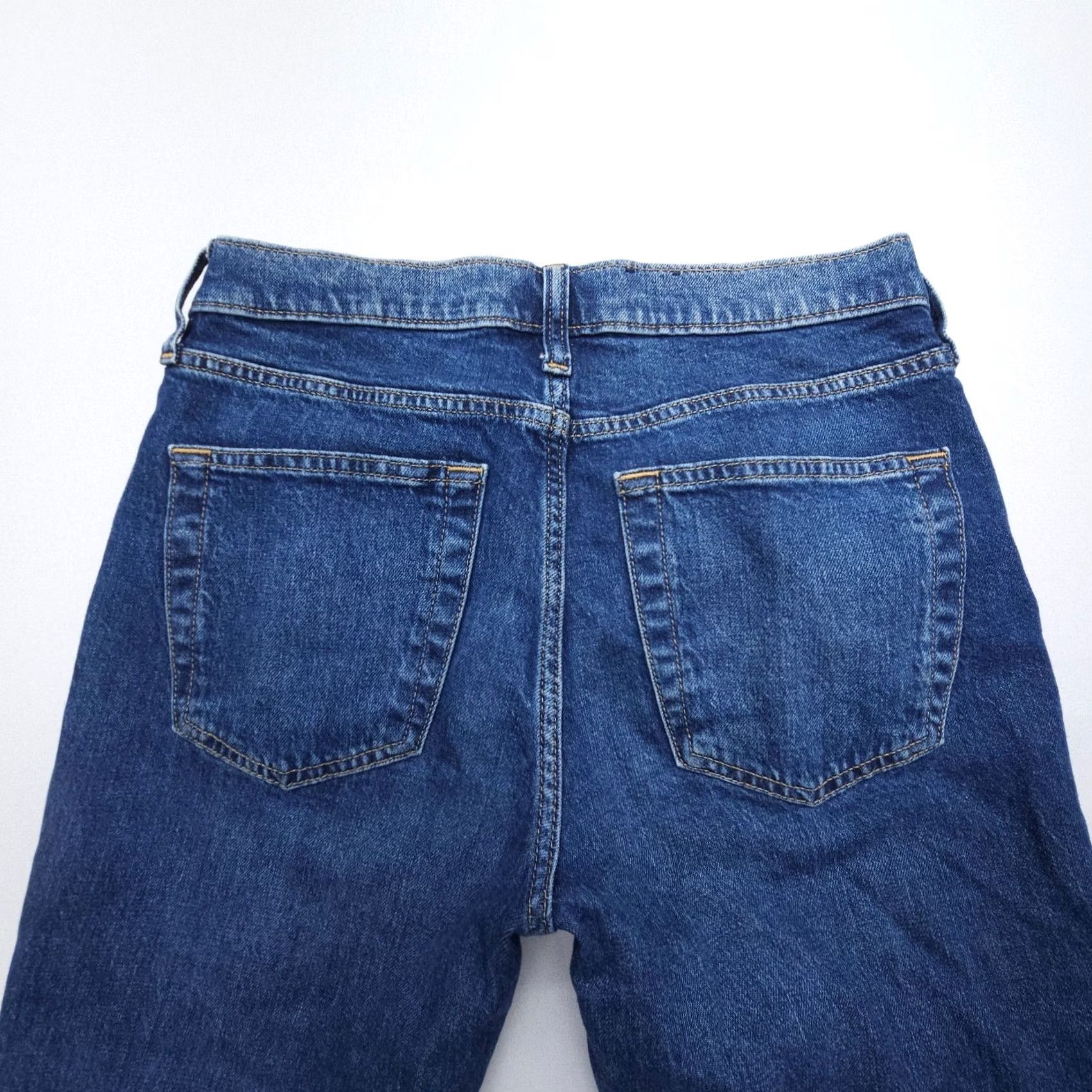 Gap VINTAGE Gap Jeans Womens 00 Blue 90s Loose Straight Dark Wash Low Rise Denim Size 24" / US 00 / IT 34 - 8 Thumbnail