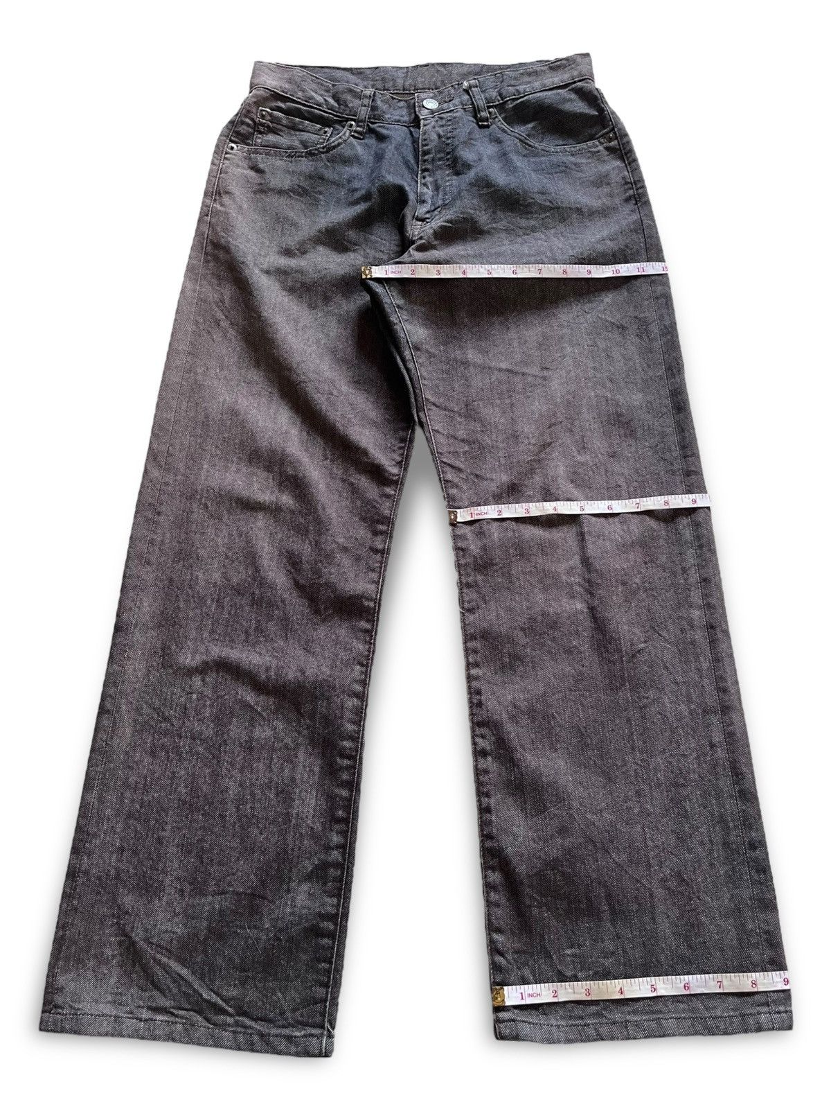Japanese Brand × Uniqlo Vintage Japanese Uniqlo Faded Baggy Jeans 30x28 Size US 30 / EU 46 - 9 Thumbnail