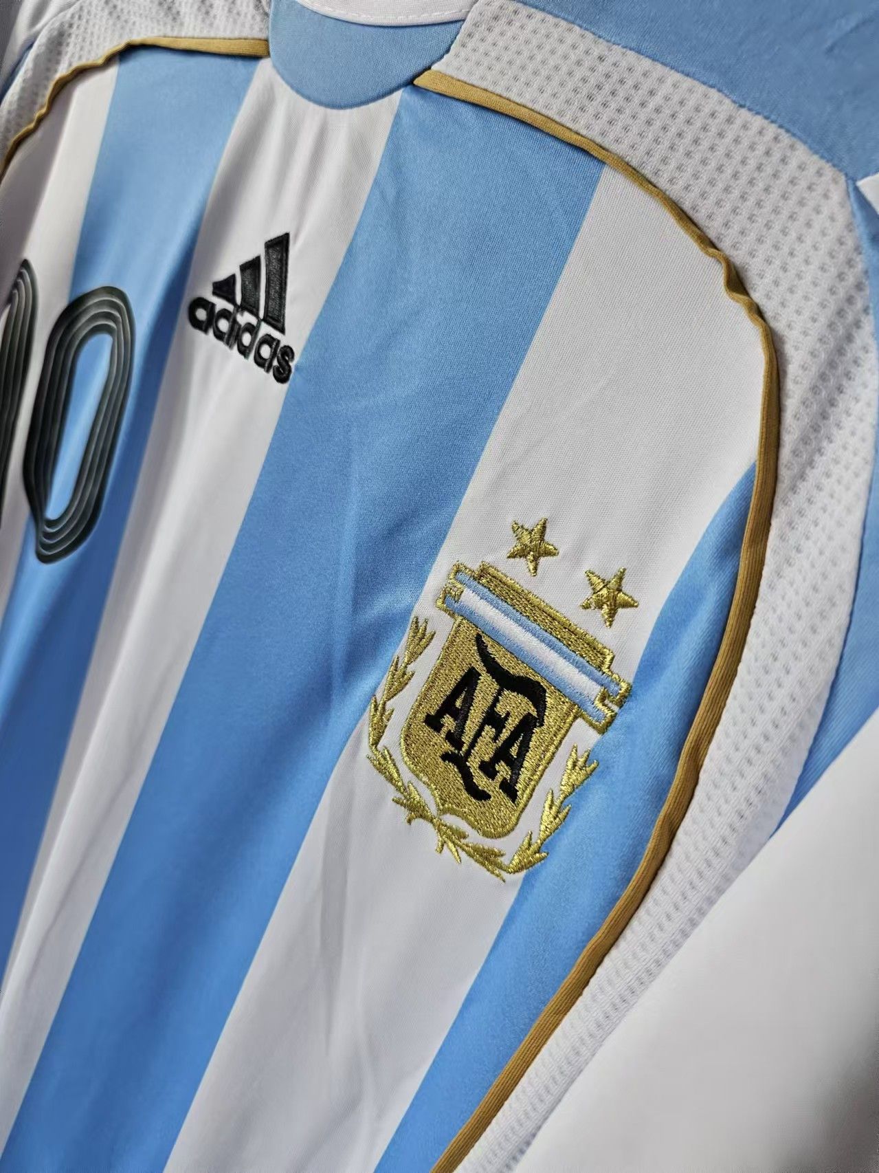Other 2006 World Cup Argentina 10 Riquelme Jersey Home Size US XL / EU 56 / 4 - 3 Thumbnail