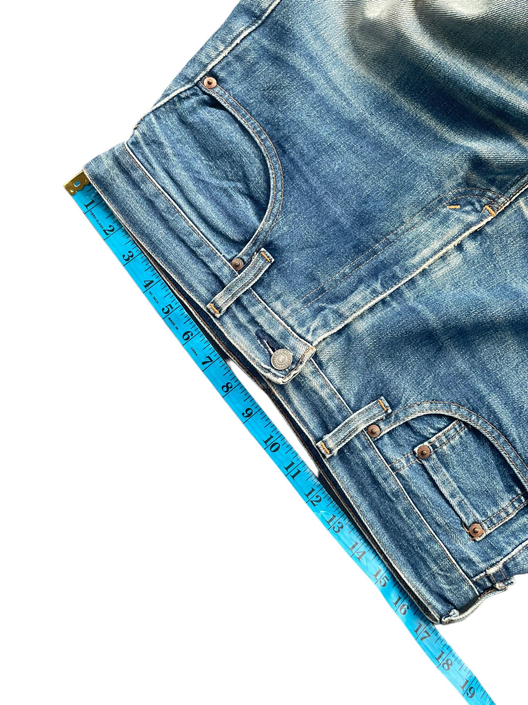 Levi's Vintage Levis 502XX E Selvedge Distresed Denim Size US 33 - 5 Thumbnail