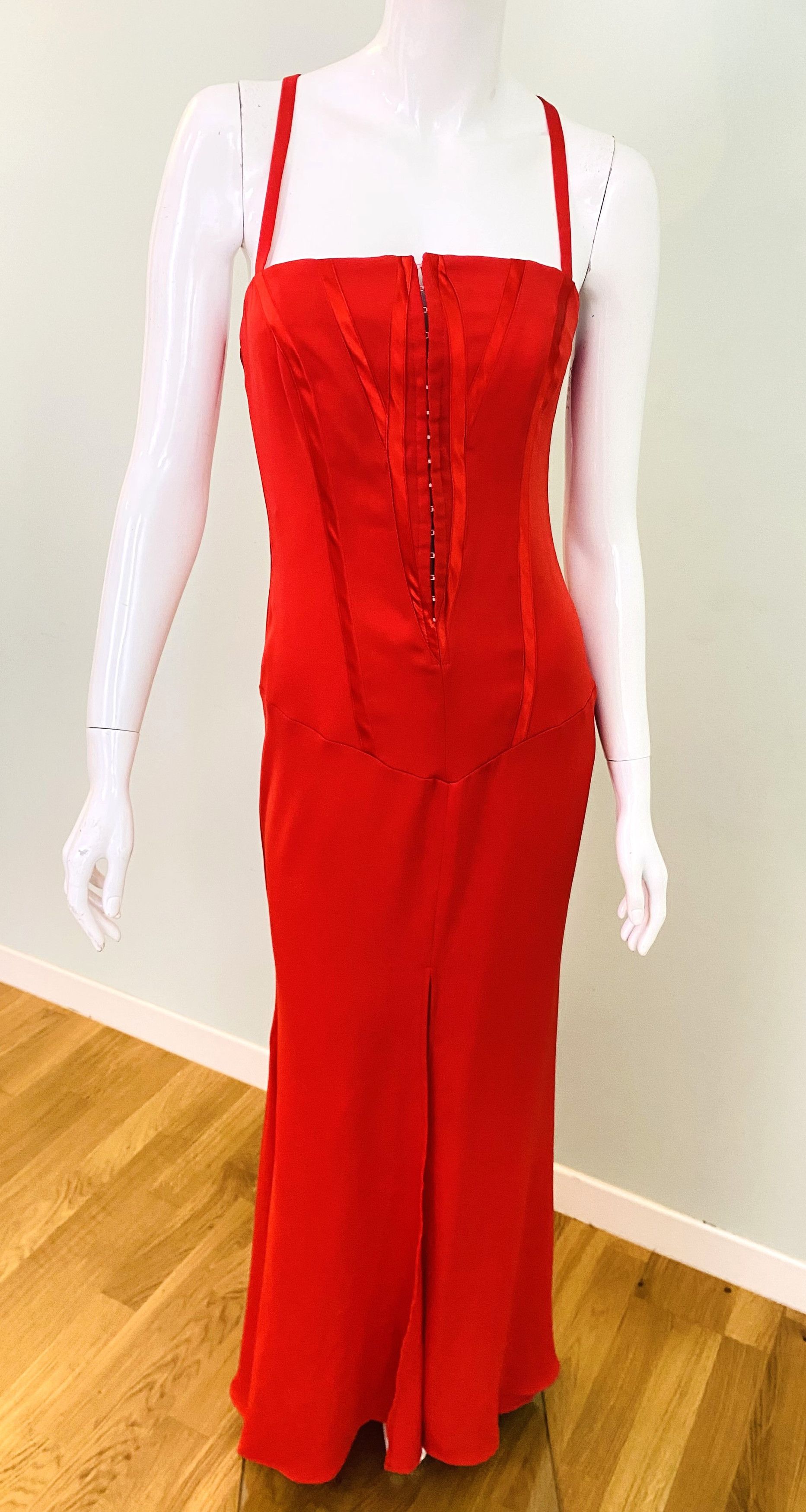 Versace Gianni Versace Couture Clips Bustier Corset Slit Gown Dress Size M / US 6-8 / IT 42-44 - 2 Thumbnail