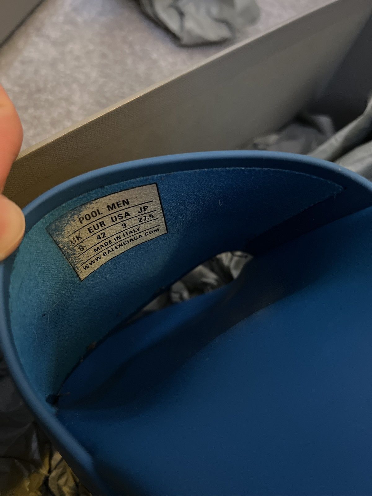 Balenciaga Balenciaga Slides (Blue) Size US 9 / EU 42 - 5 Thumbnail