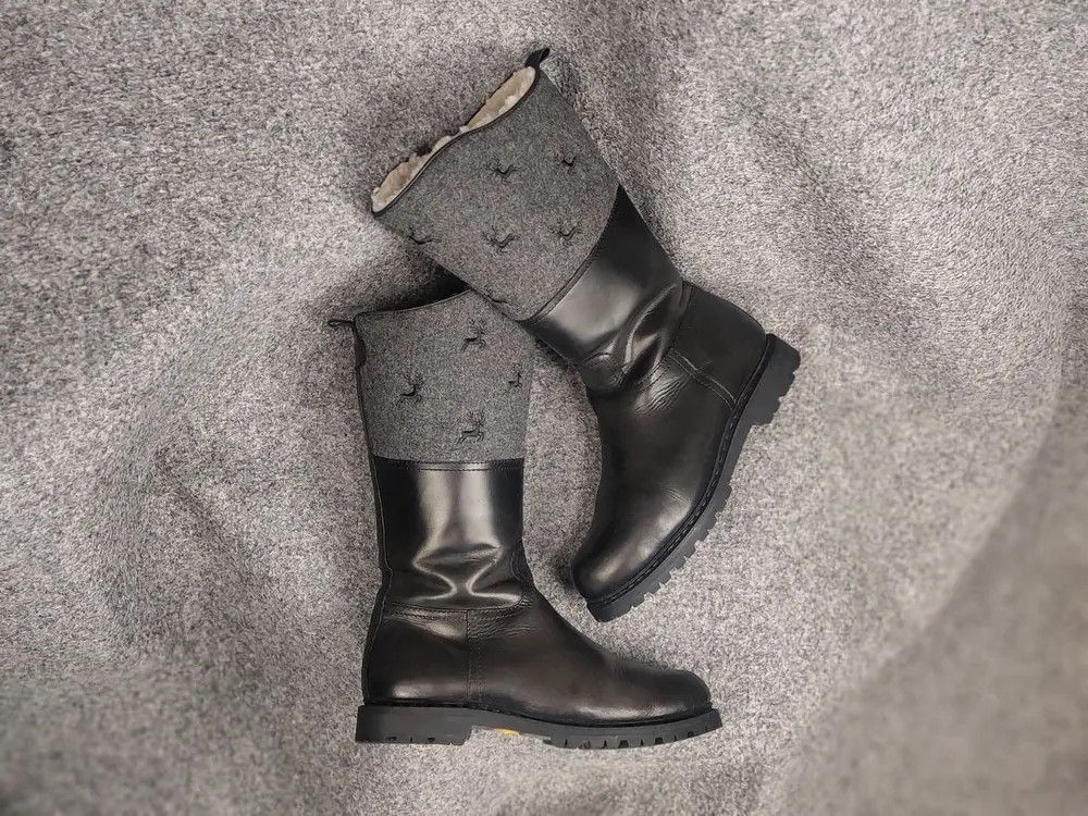 Vintage Dirndl + Bua Austrian Handmade sheepskin leather Boots Size US 8 / IT 38 - 1 Thumbnail